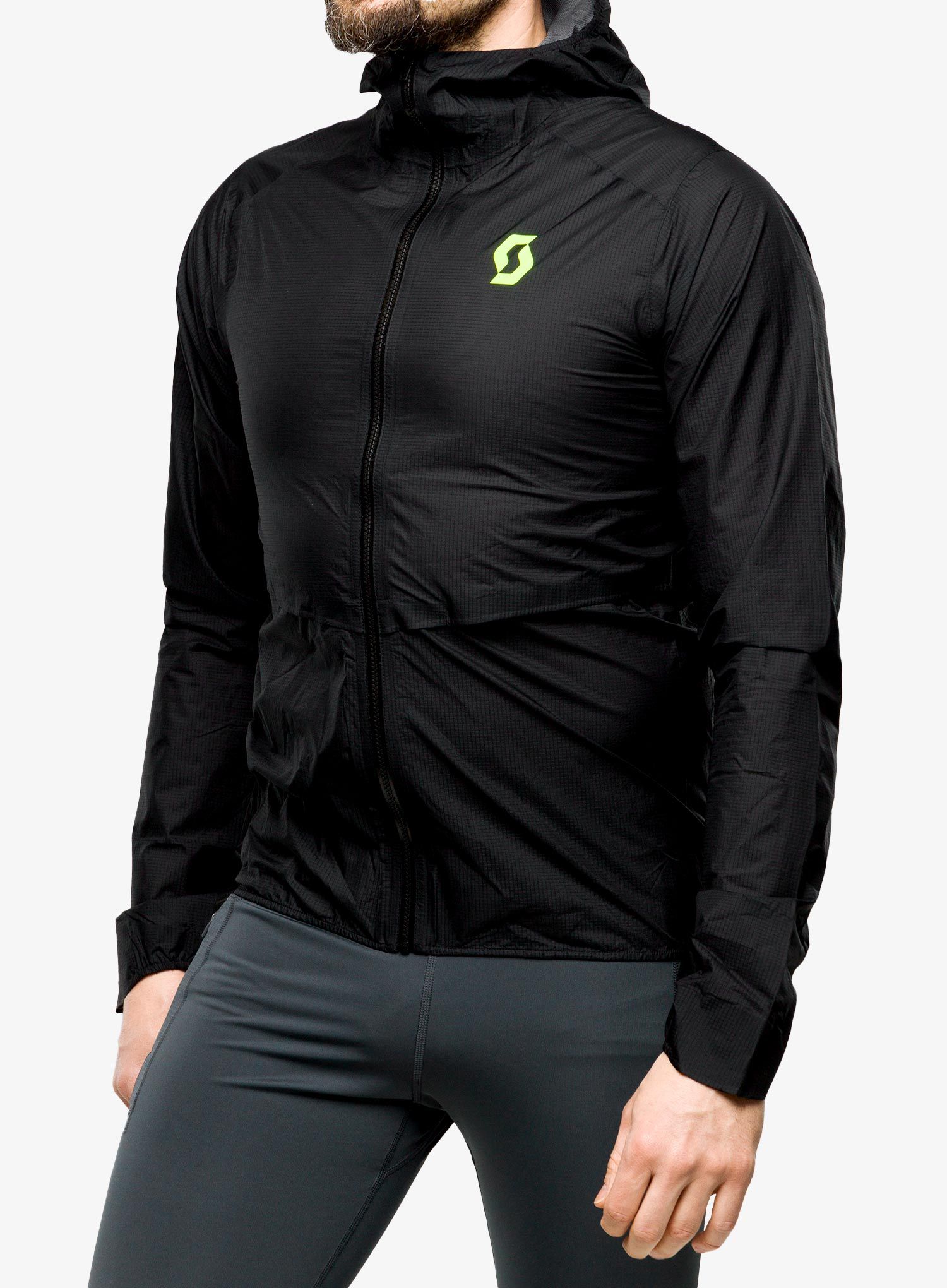 Куртка для бігу SCOTT RC Run Waterproof - black/yellow