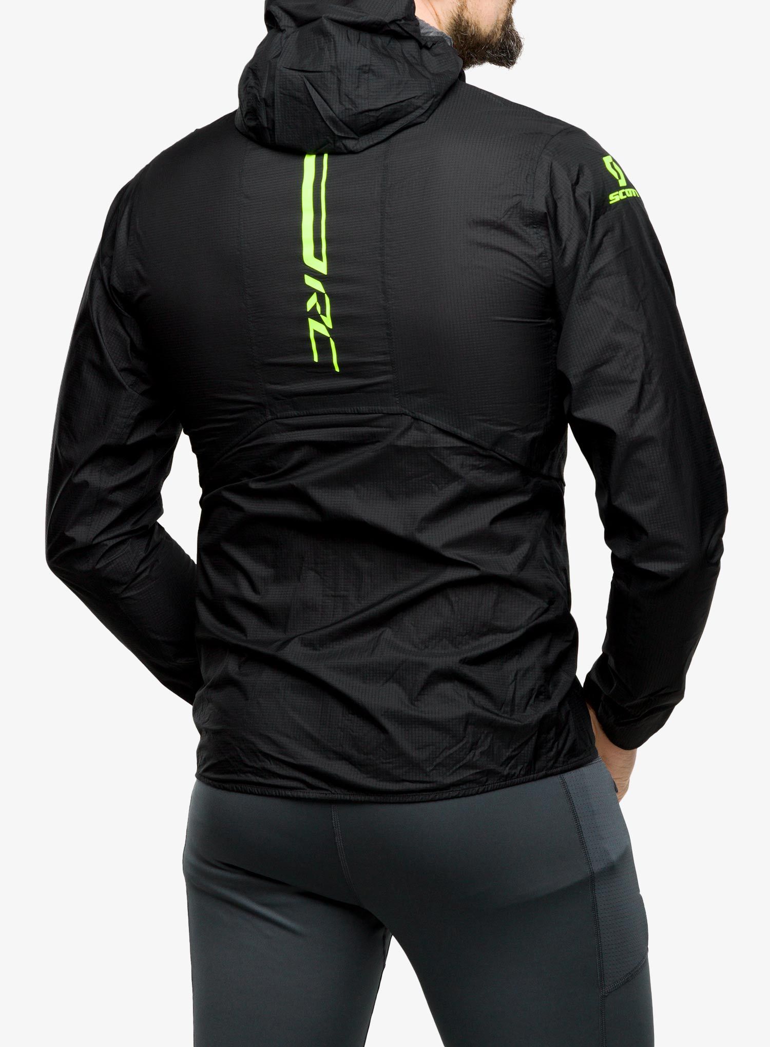 Куртка для бігу SCOTT RC Run Waterproof - black/yellow