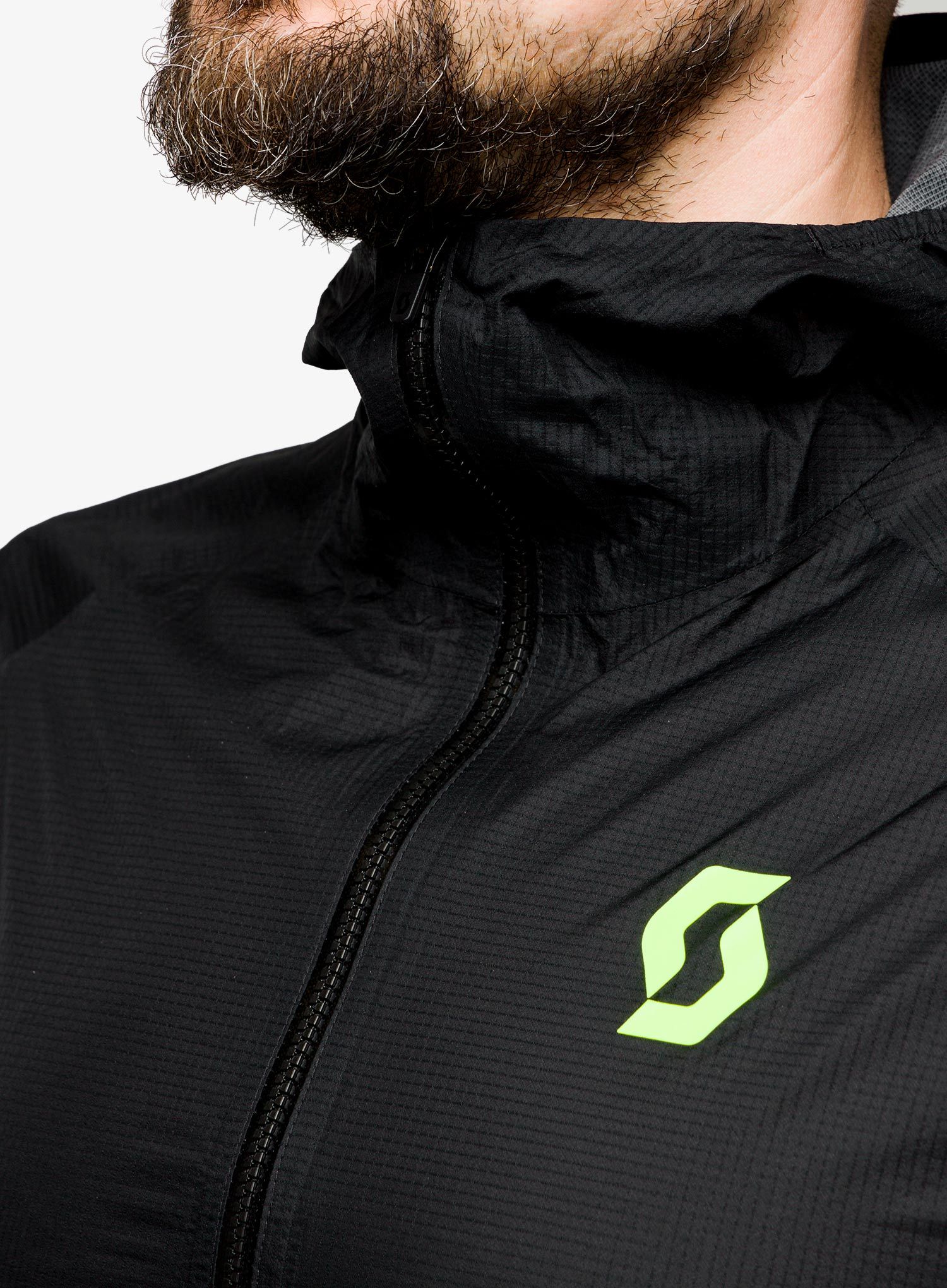 Куртка для бігу SCOTT RC Run Waterproof - black/yellow