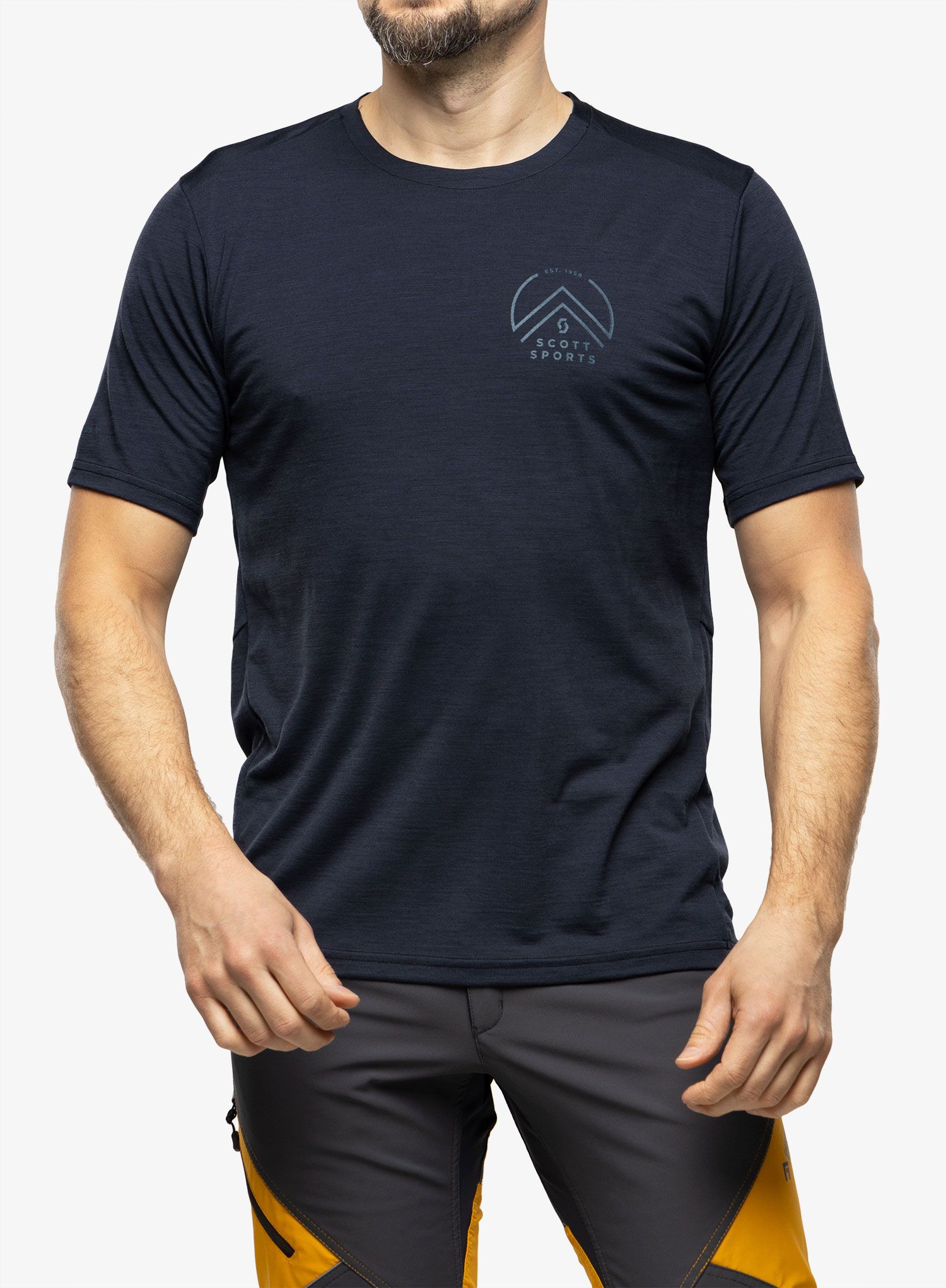 Футболка з мериноса SCOTT Shirt Defined Merino Tech S/S - dark blue