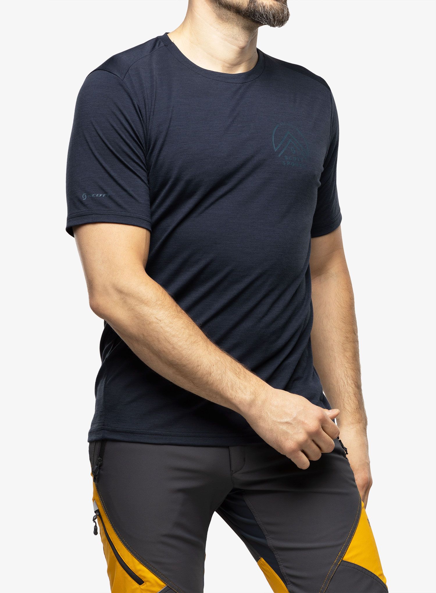 Футболка з мериноса SCOTT Shirt Defined Merino Tech S/S - dark blue