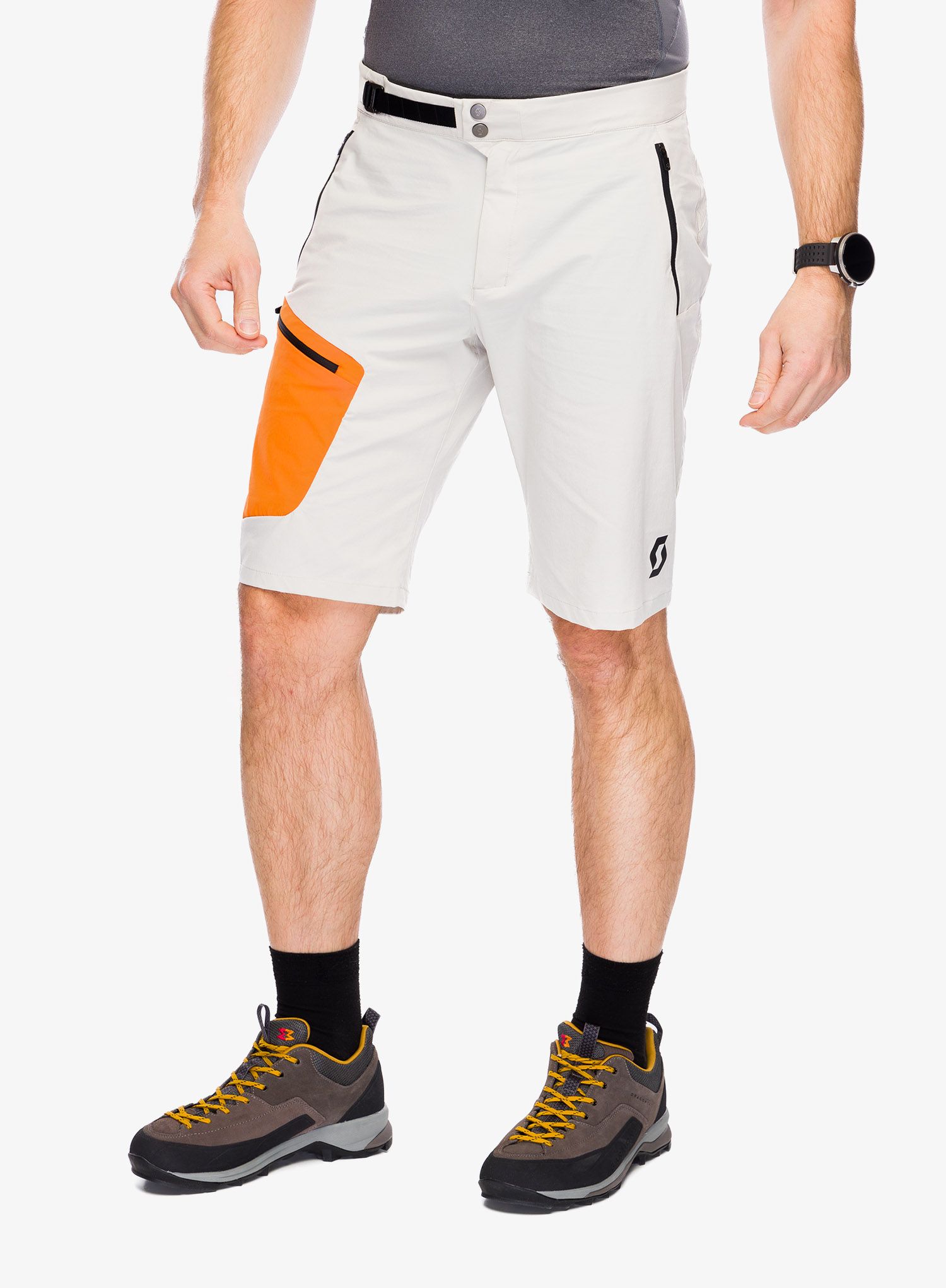 Шорти туристичні SCOTT Short Explorair Light - dust white/flash orange