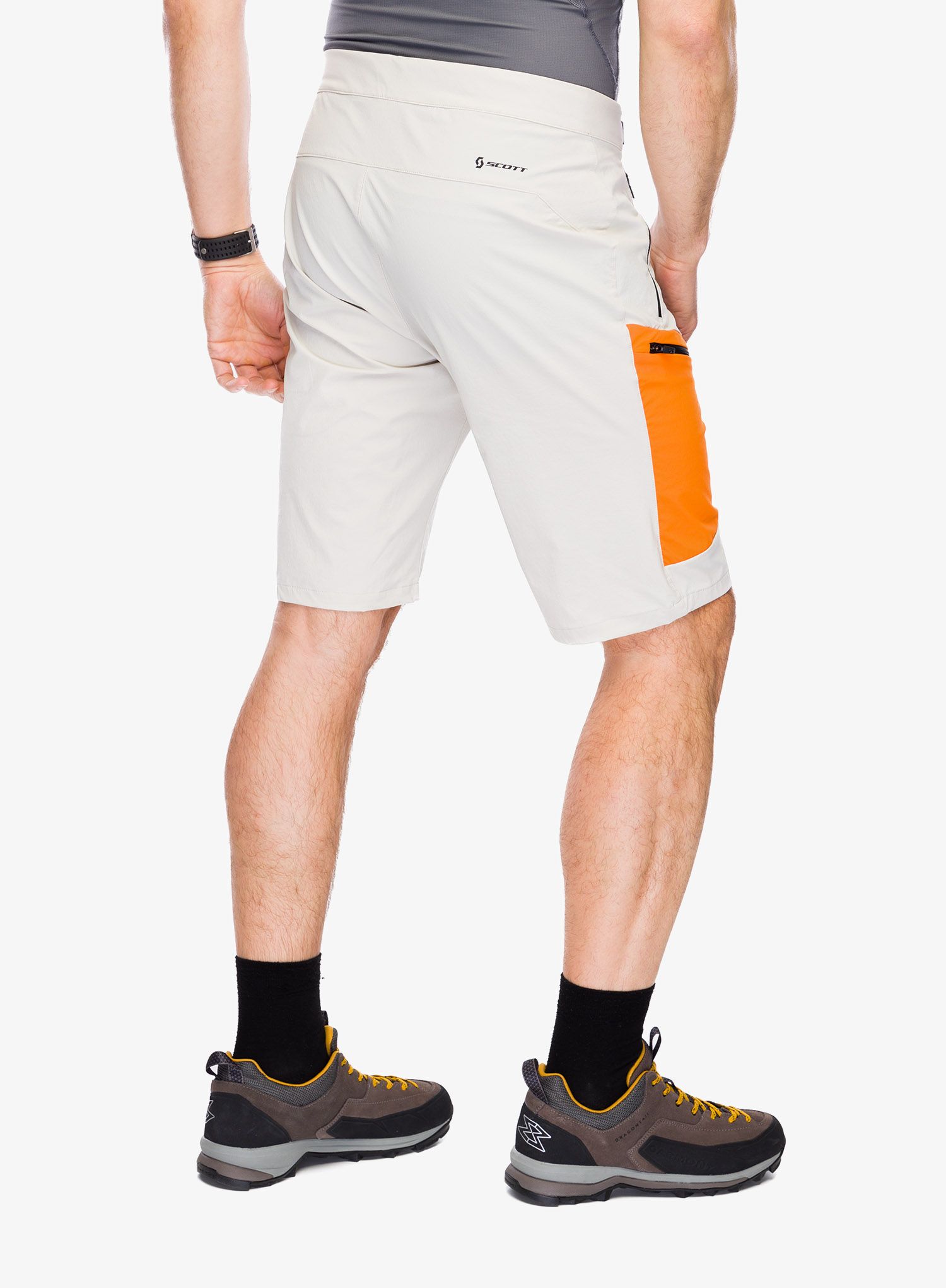Шорти туристичні SCOTT Short Explorair Light - dust white/flash orange