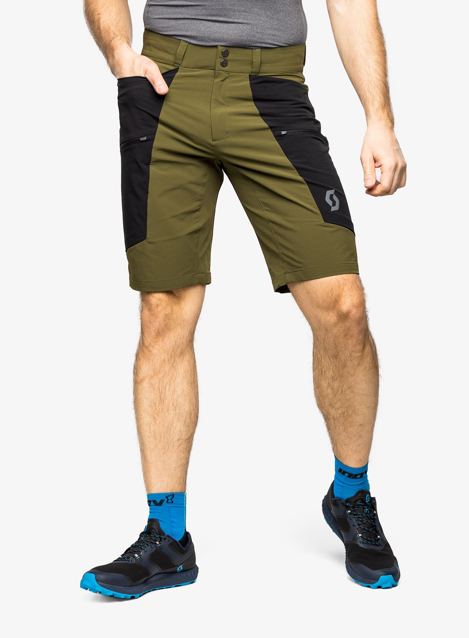 Шорти туристичні SCOTT Shorts Explorair Tech - fir green/black