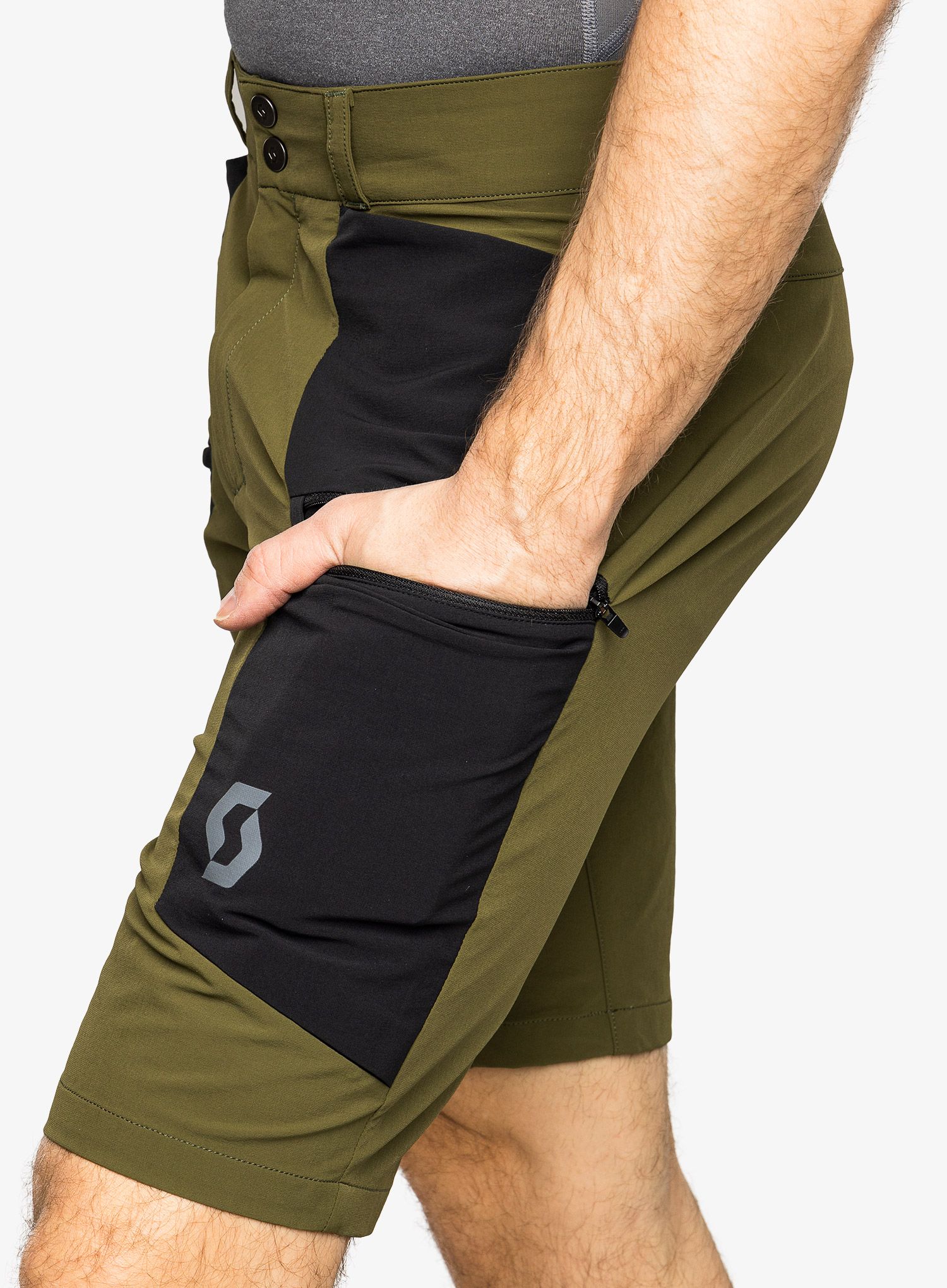 Шорти туристичні SCOTT Shorts Explorair Tech - fir green/black