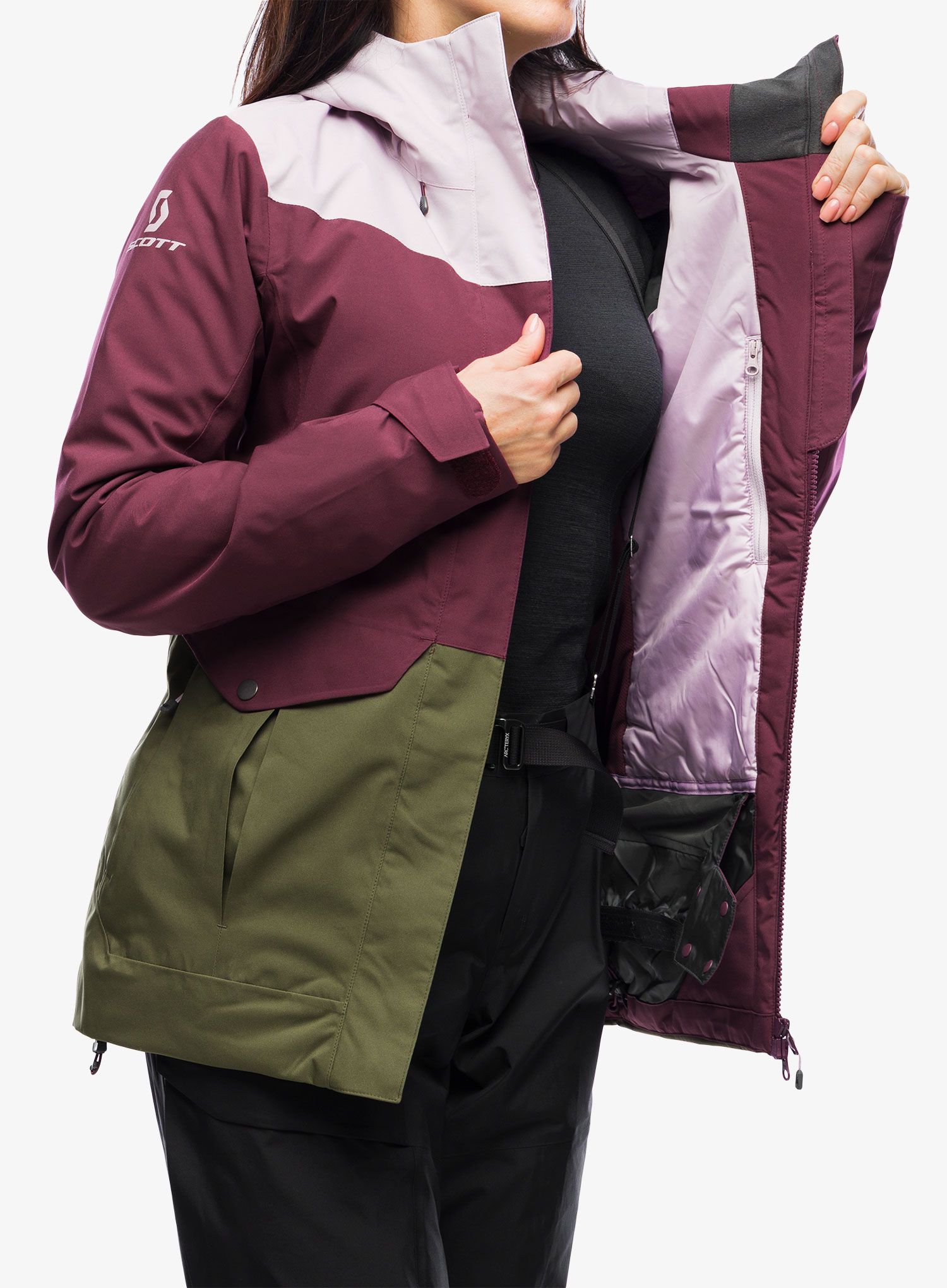 Плащ жіночий SCOTT Ultimate Dryo Plus - cloud pink/wild red