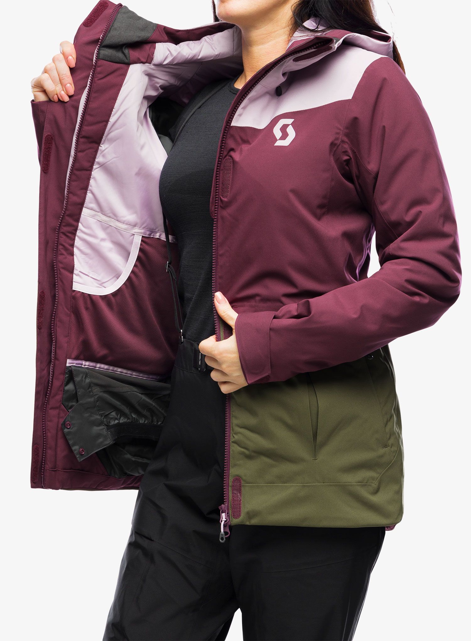 Плащ жіночий SCOTT Ultimate Dryo Plus - cloud pink/wild red