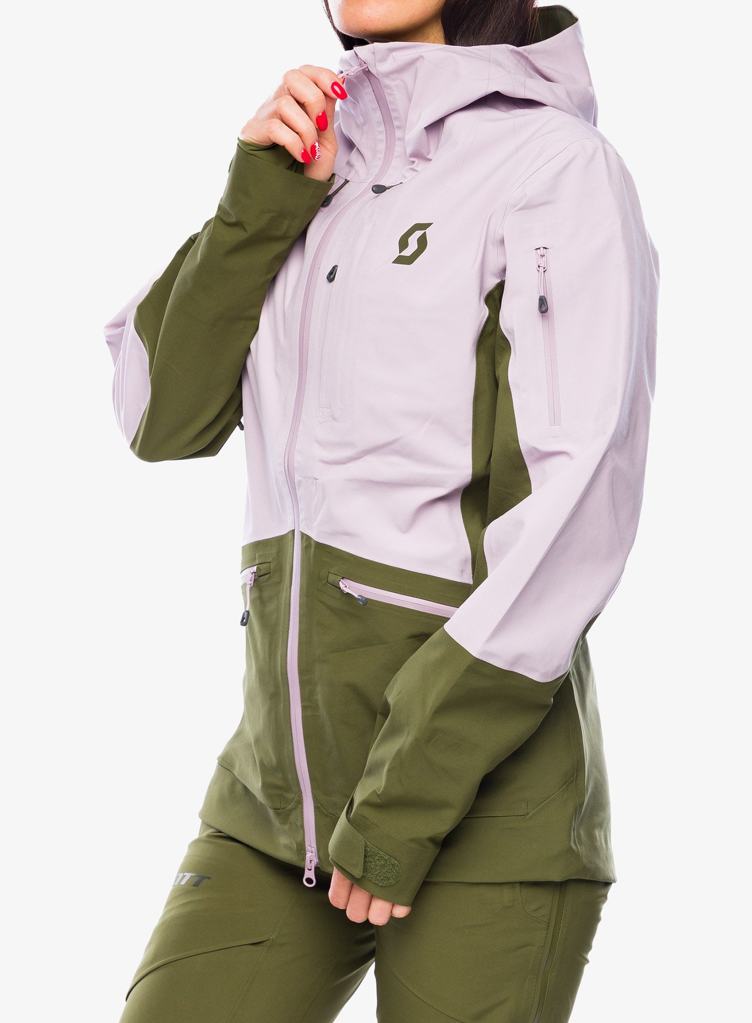 Куртка жіноча SCOTT Vertic 3L Jacket - cloud pink/fir green