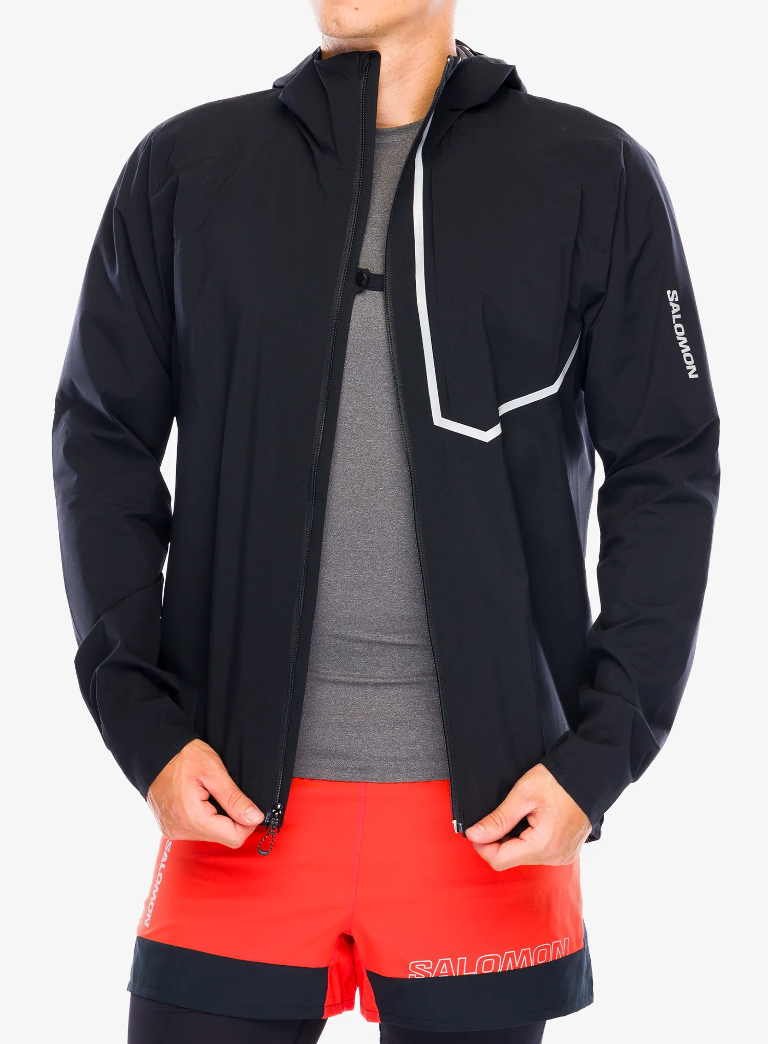 Куртка для бігу Salomon Bonatti Trail Jacket - deep black
