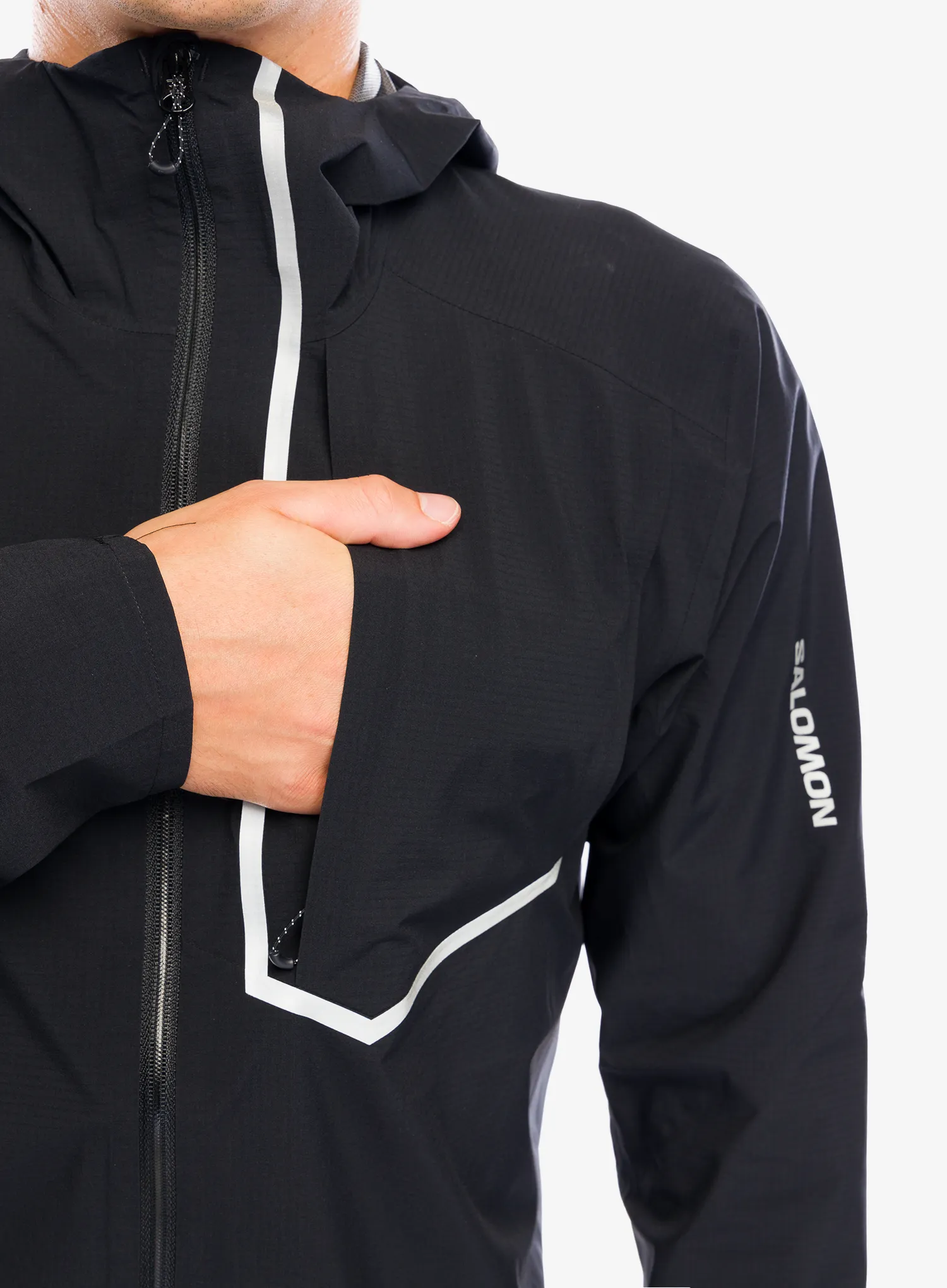 Куртка для бігу Salomon Bonatti Trail Jacket - deep black
