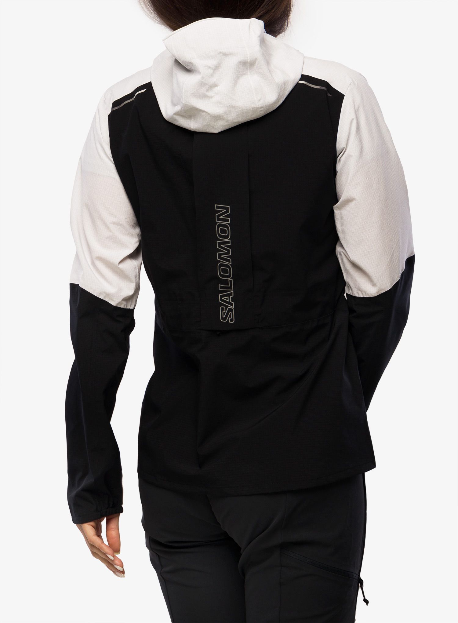 Куртка для бігу жіноча Salomon Bonatti Trail Jacket - deep black/white