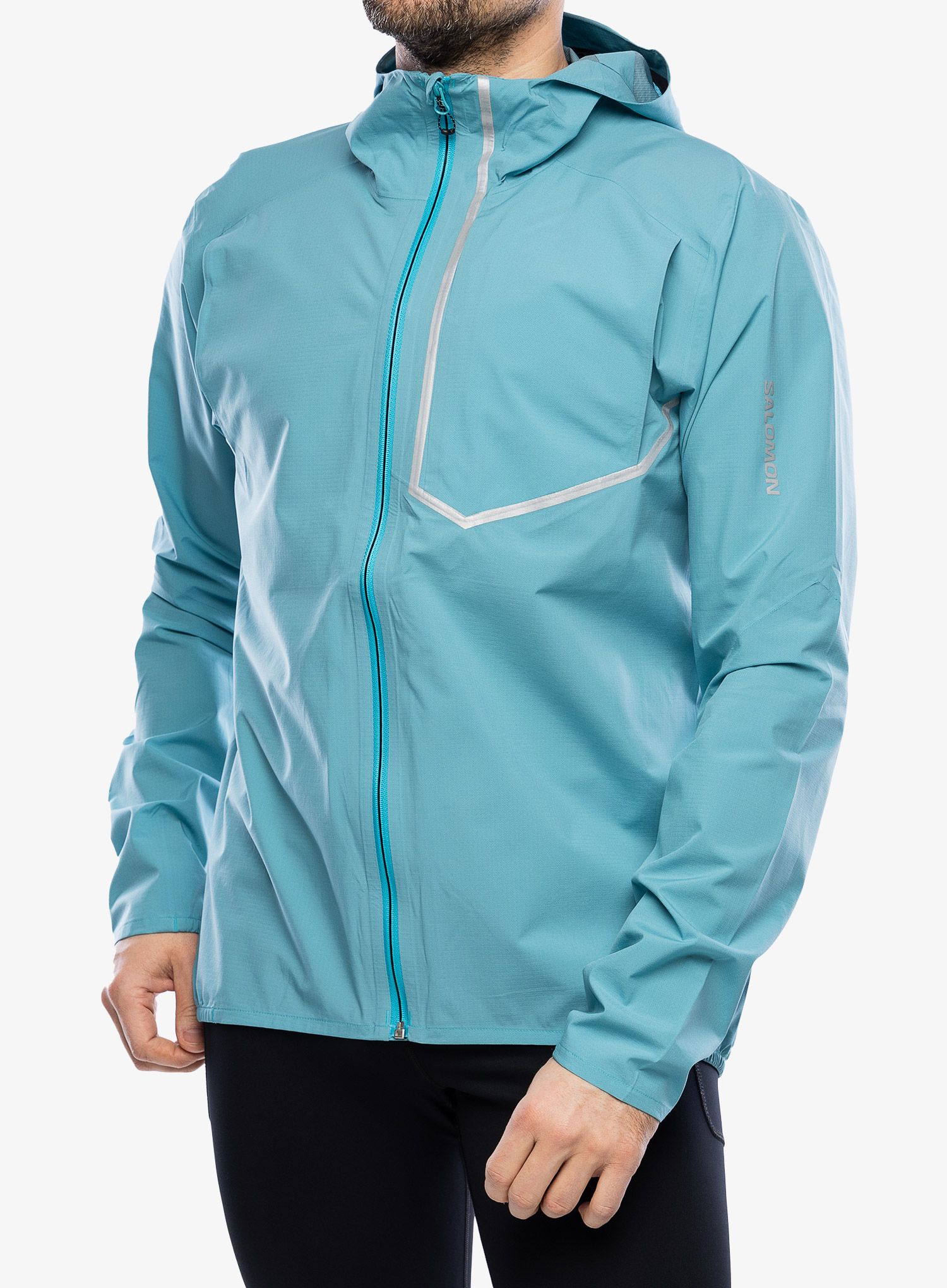 Куртка для бігу Salomon Bonatti Trail Jacket - peacock blue