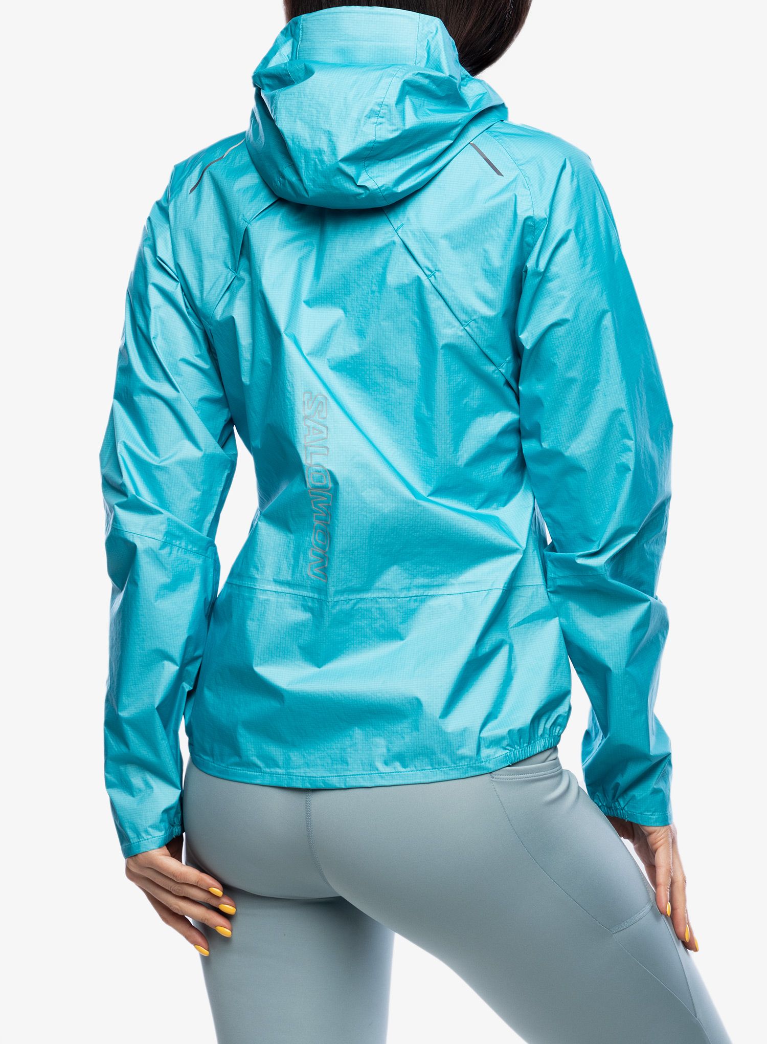 Куртка для бігу жіноча Salomon Bonatti WP Jacket - peacock blue