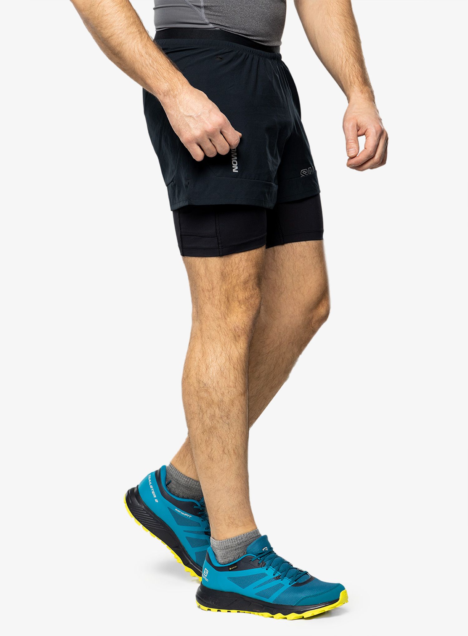 Шорти для бігу Salomon Cross 2in1 Shorts - deep black