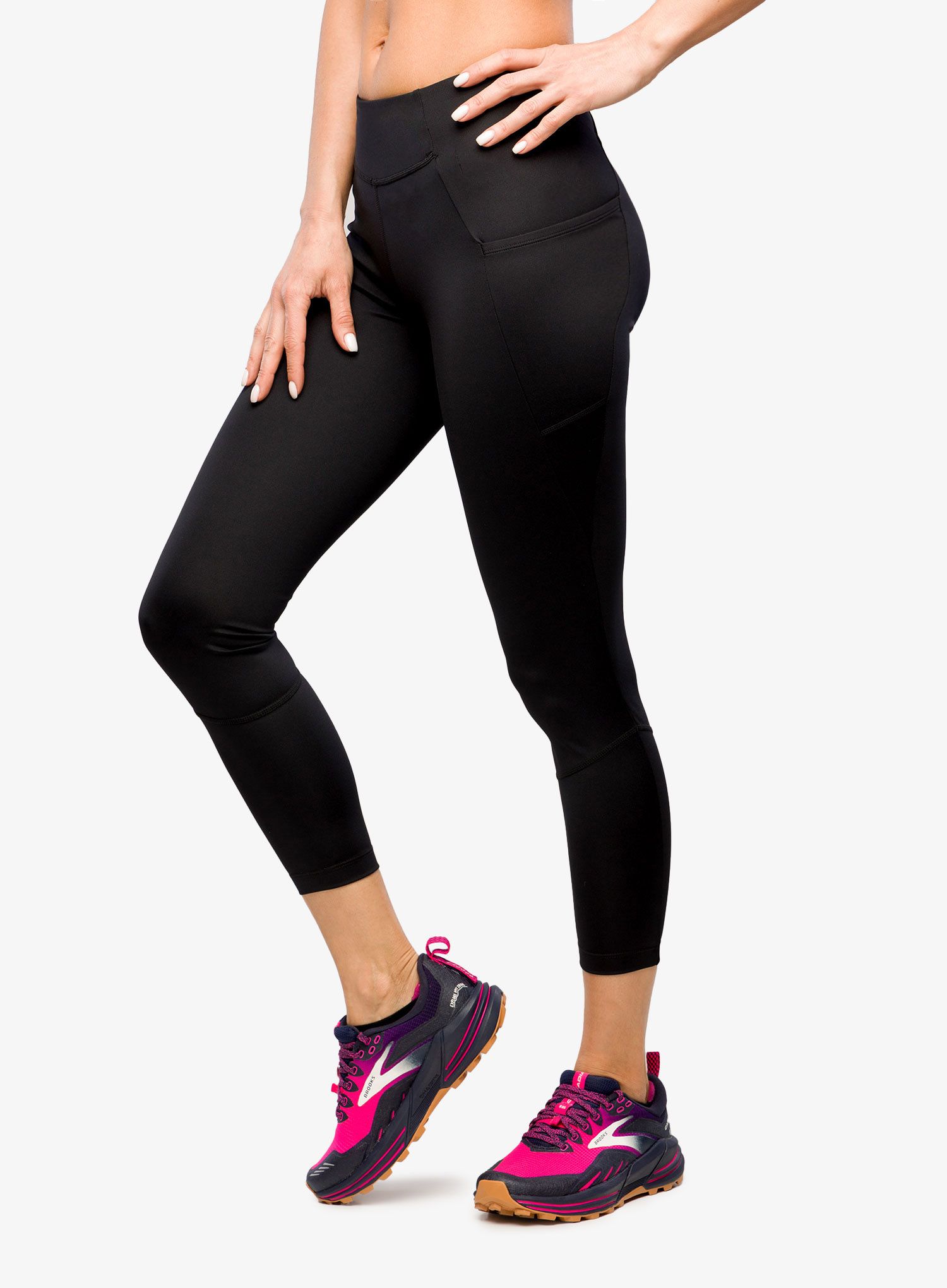 Штани для бігу жіночі Salomon Cross Run 25'' Tight - deep black