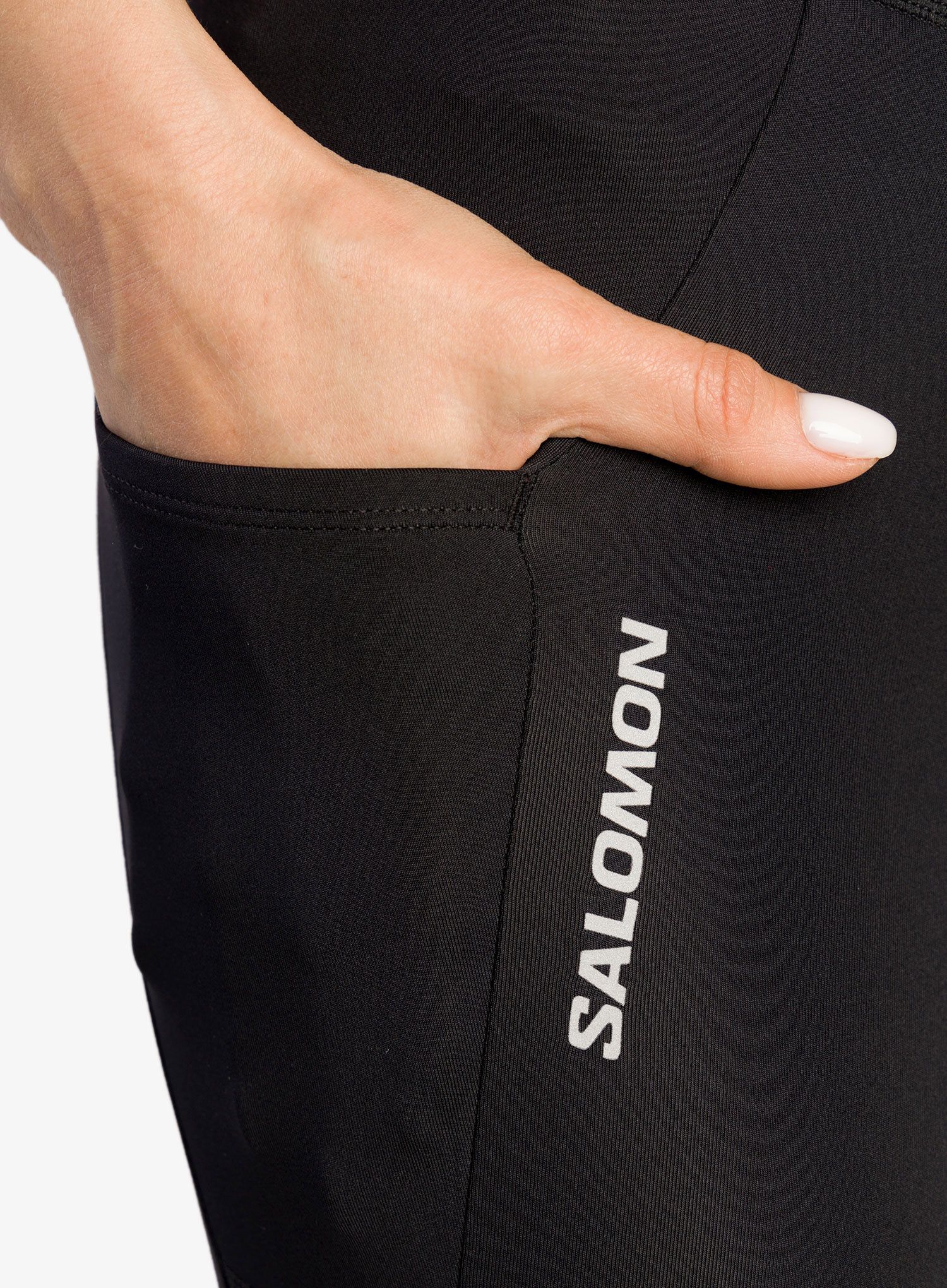 Штани для бігу жіночі Salomon Cross Run 25'' Tight - deep black