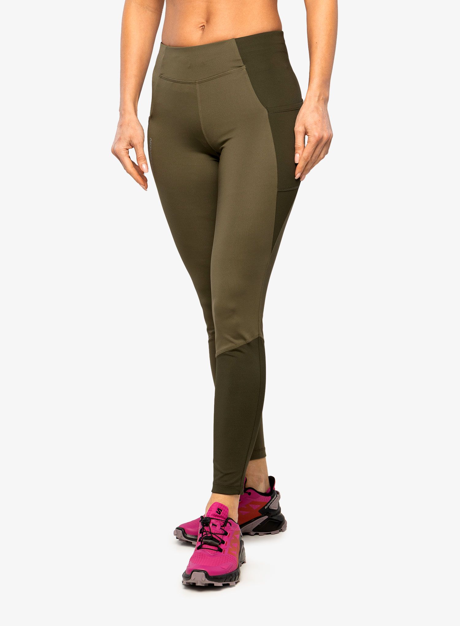 Штани для бігу жіночі Salomon Cross Run 28 Tight - grape leaf