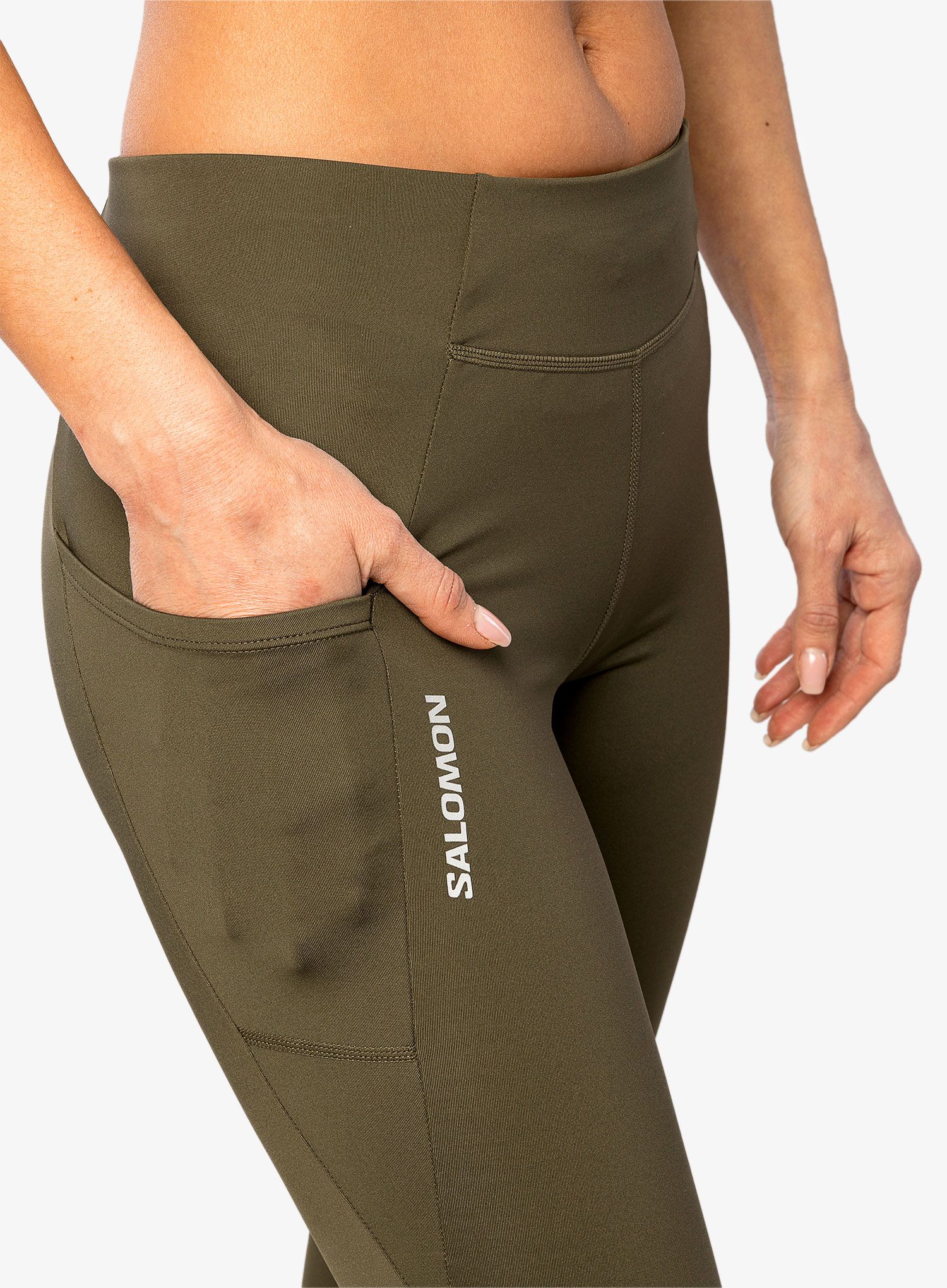 Штани для бігу жіночі Salomon Cross Run 28 Tight - grape leaf