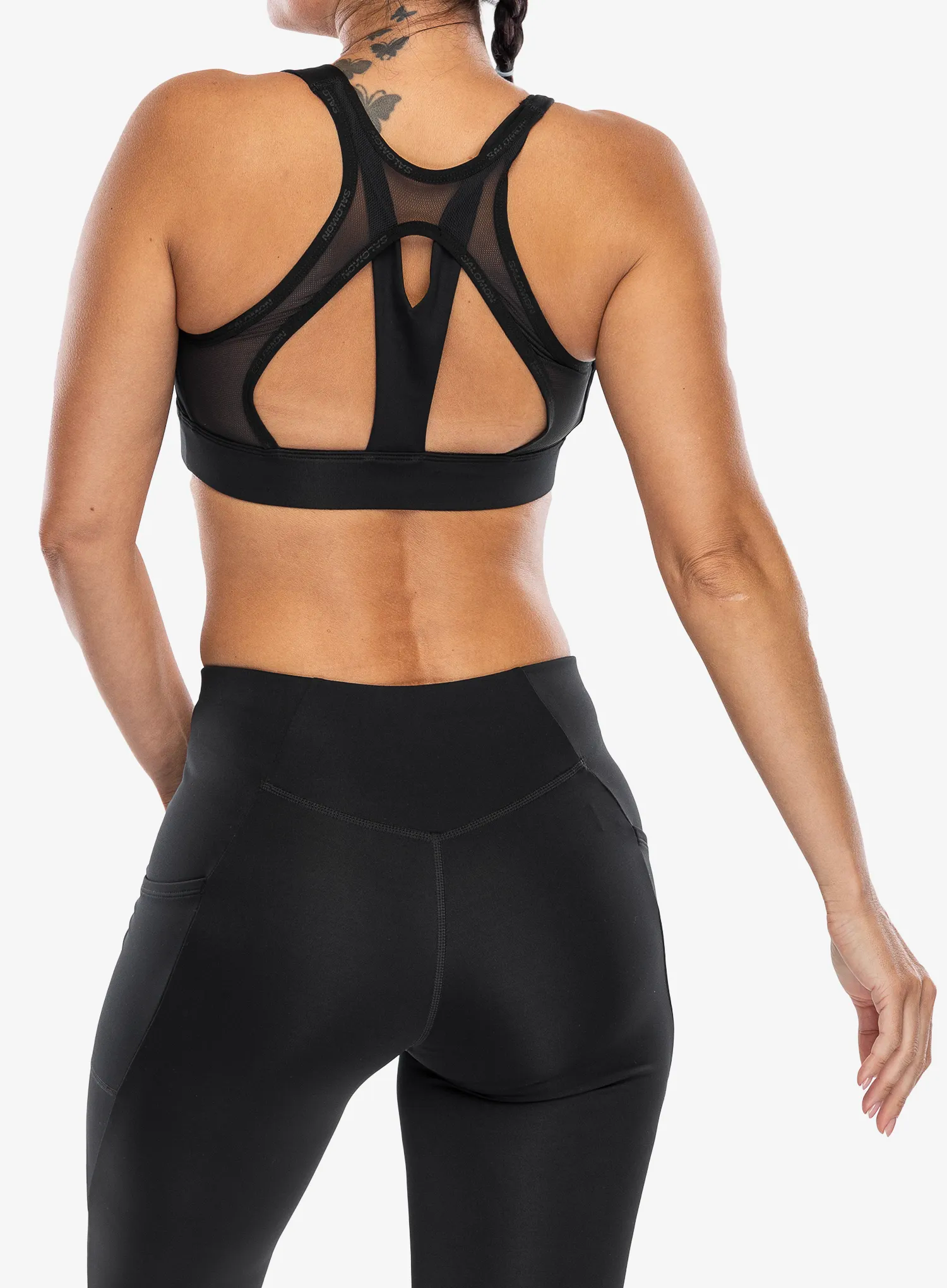 Бюстгальтер спортивний Salomon Cross Run Bra - deep black