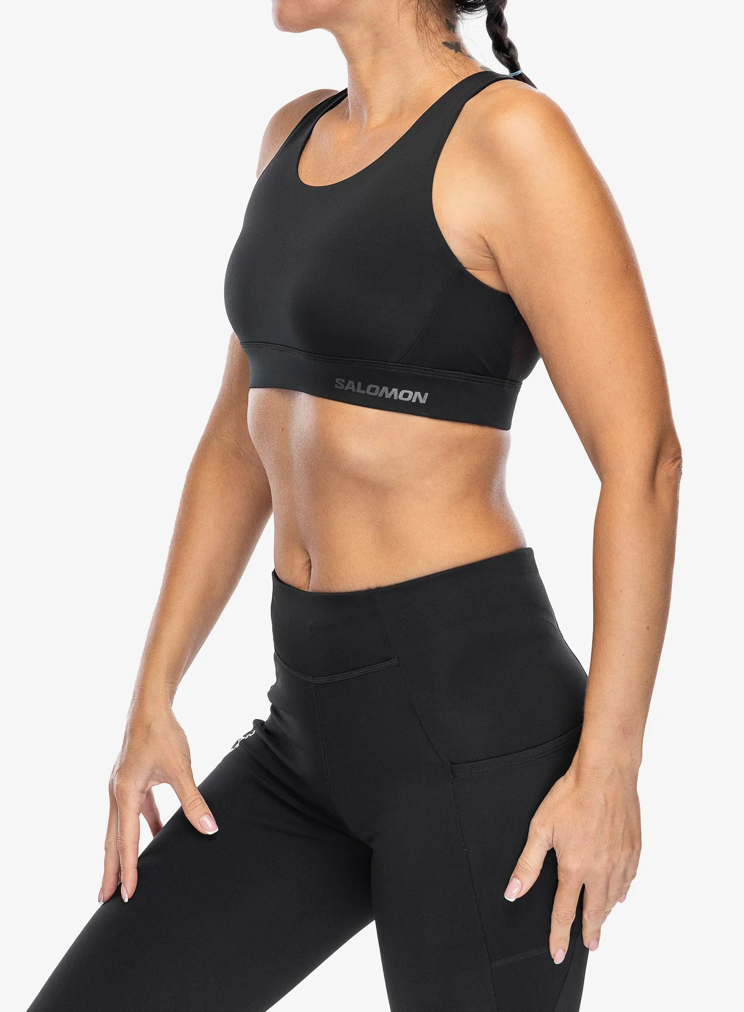 Бюстгальтер спортивний Salomon Cross Run Bra - deep black