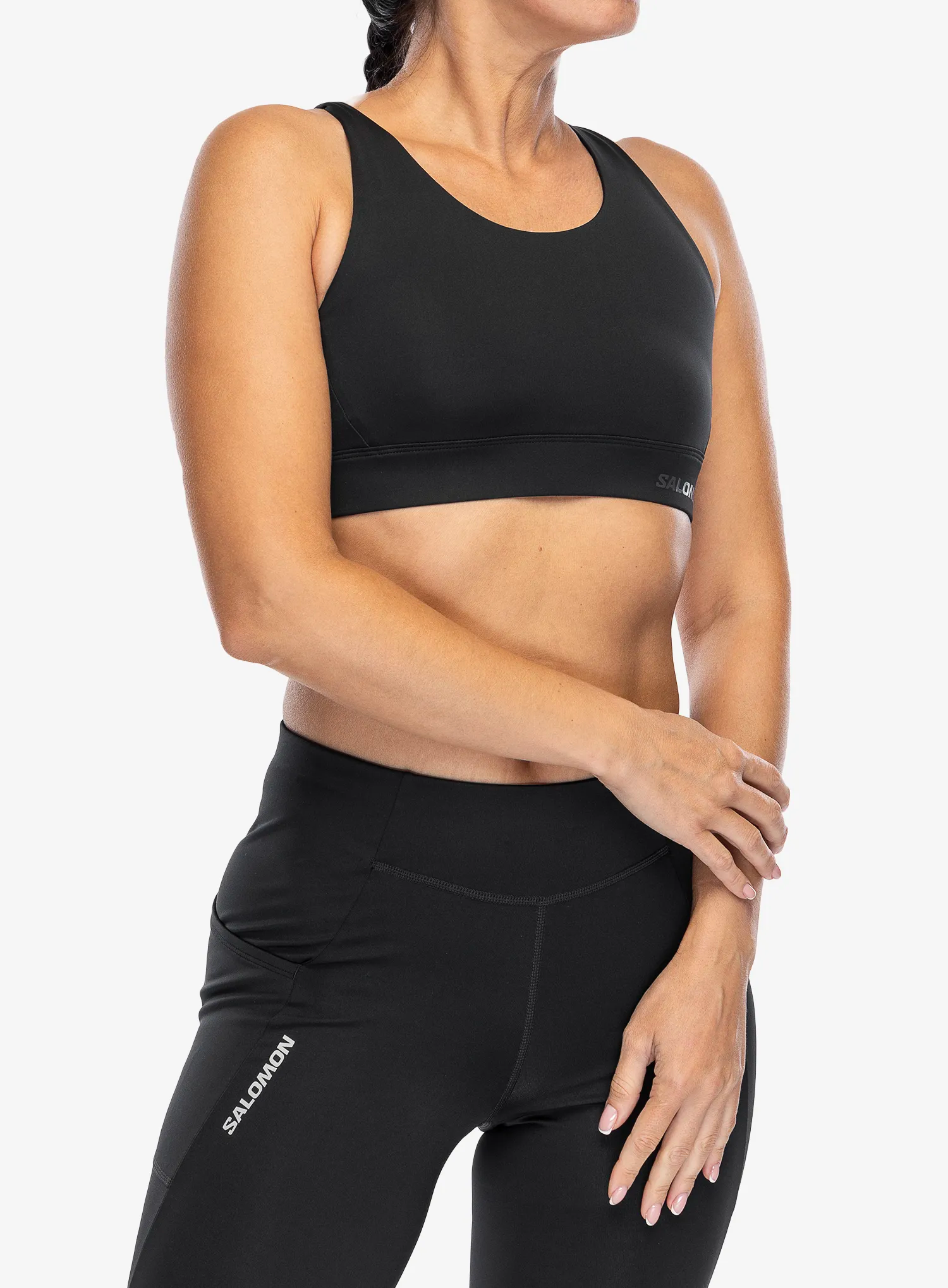 Бюстгальтер спортивний Salomon Cross Run Bra - deep black