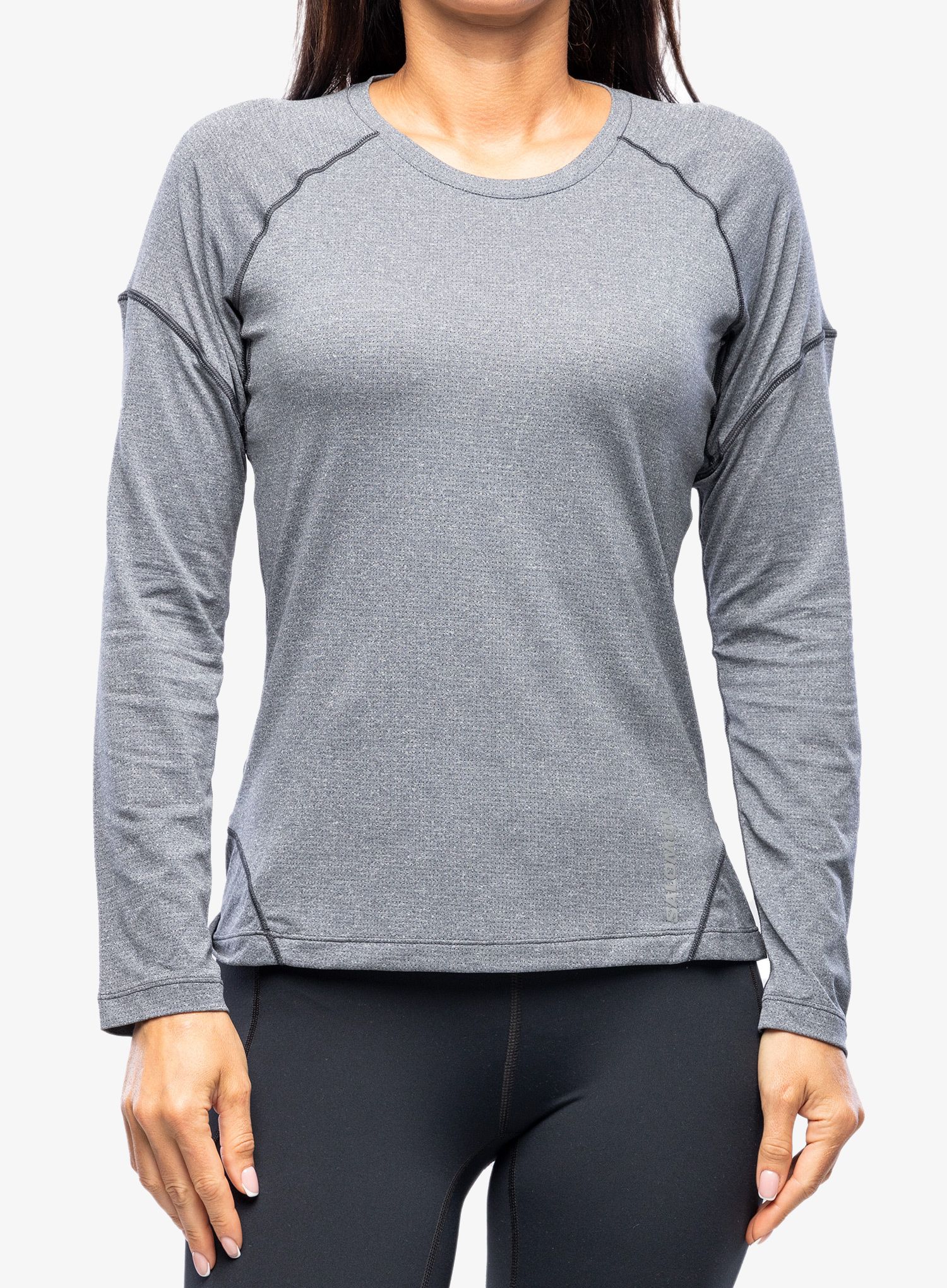 Кофта жіноча без каптура Salomon Cross Run LS Tee - black
