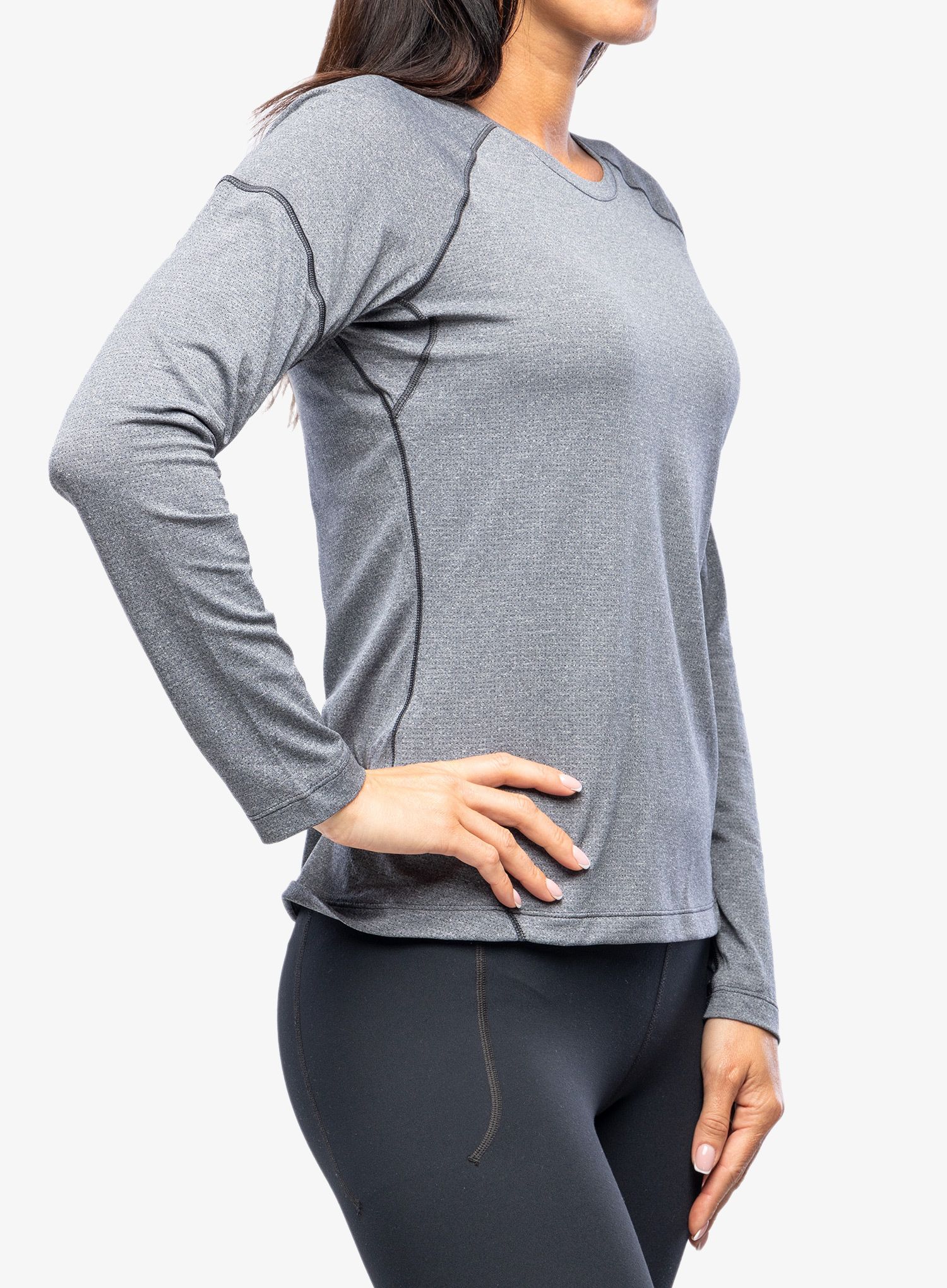 Кофта жіноча без каптура Salomon Cross Run LS Tee - black