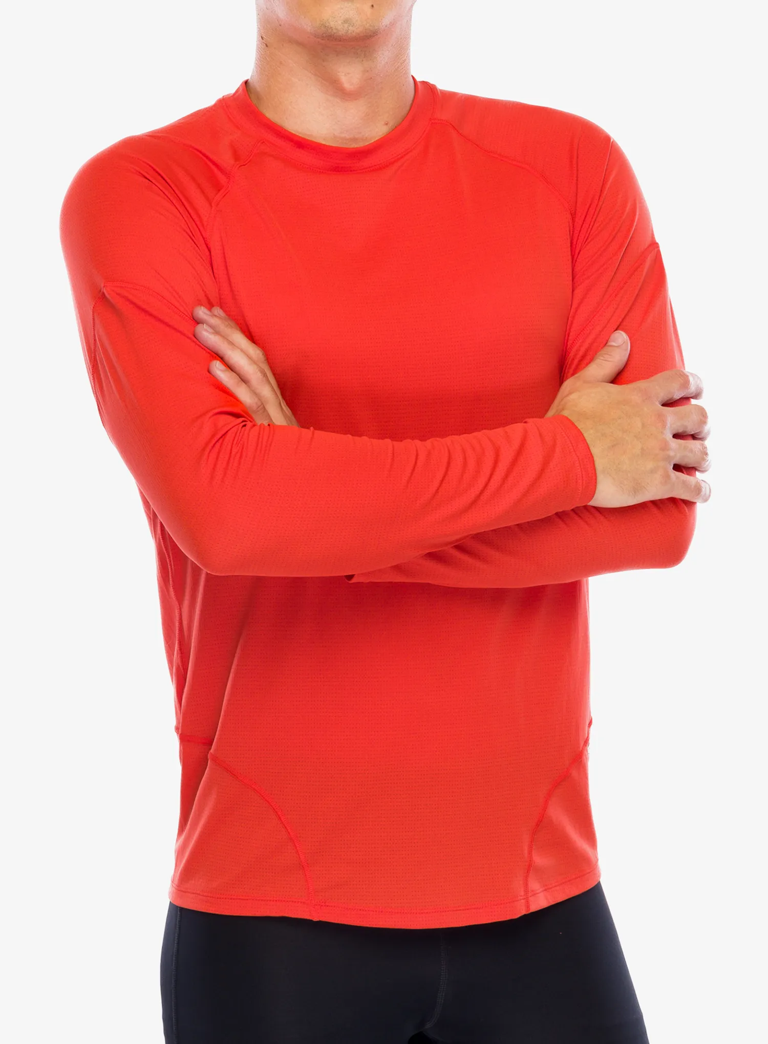 Кофта для бігу Salomon Cross Run LS Tee - cherry tomat