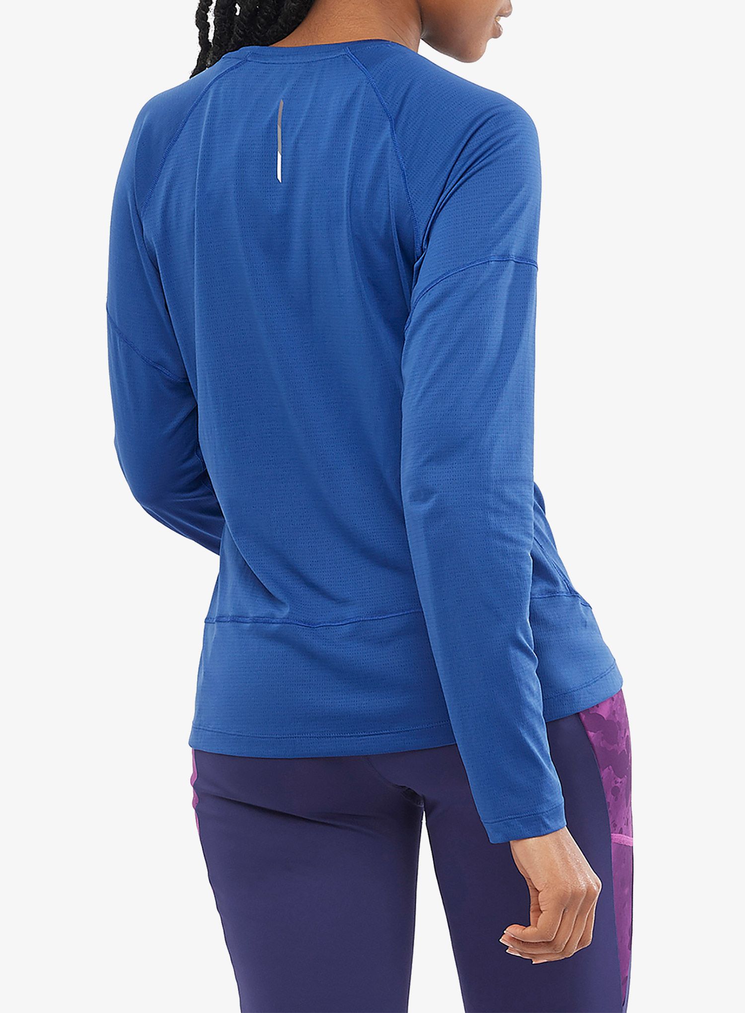 Кофта жіноча Salomon Cross Run Ls Tee - navy peony