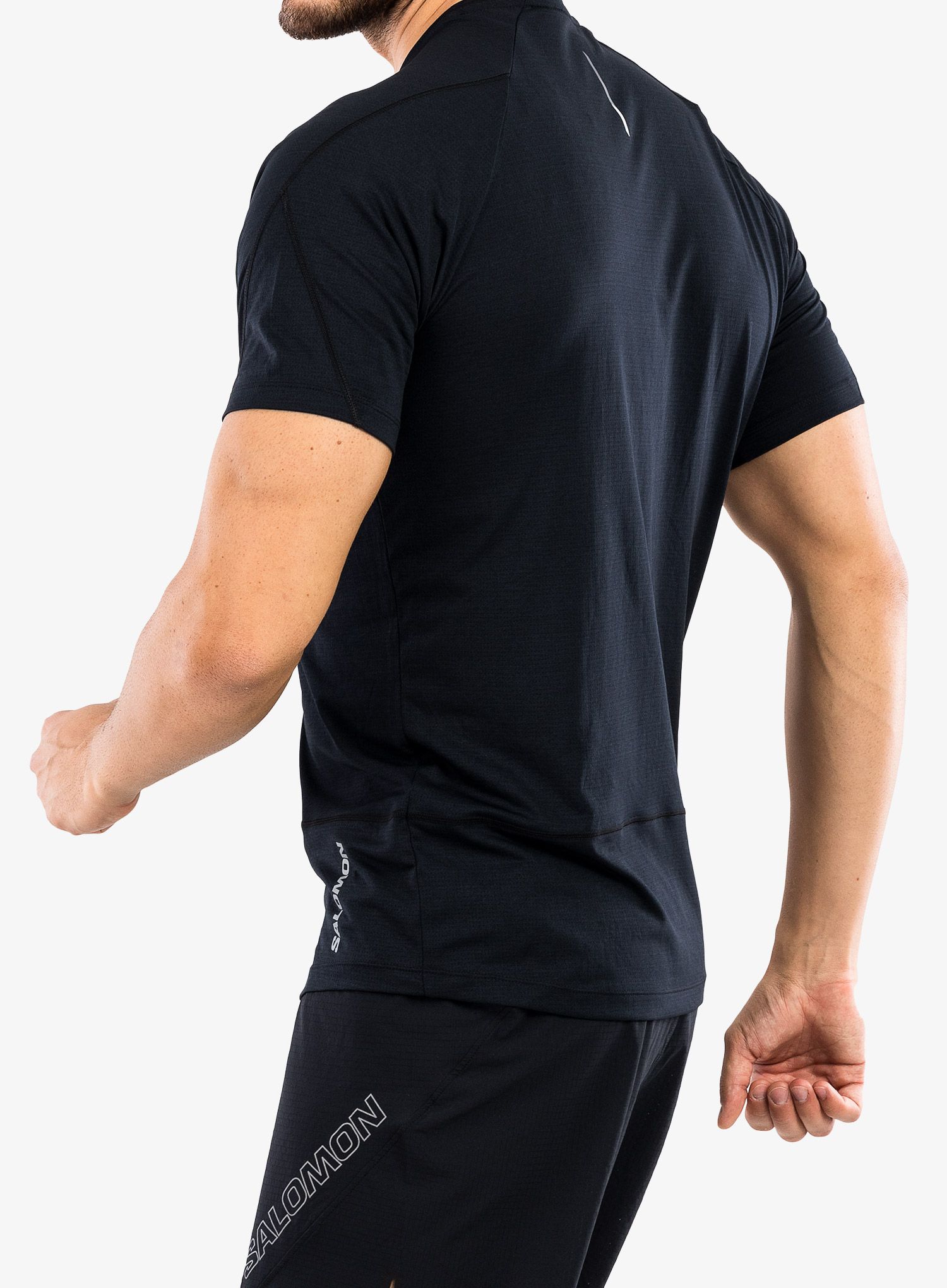 Футболка для бігу Salomon Cross Run SS Tee - deep black