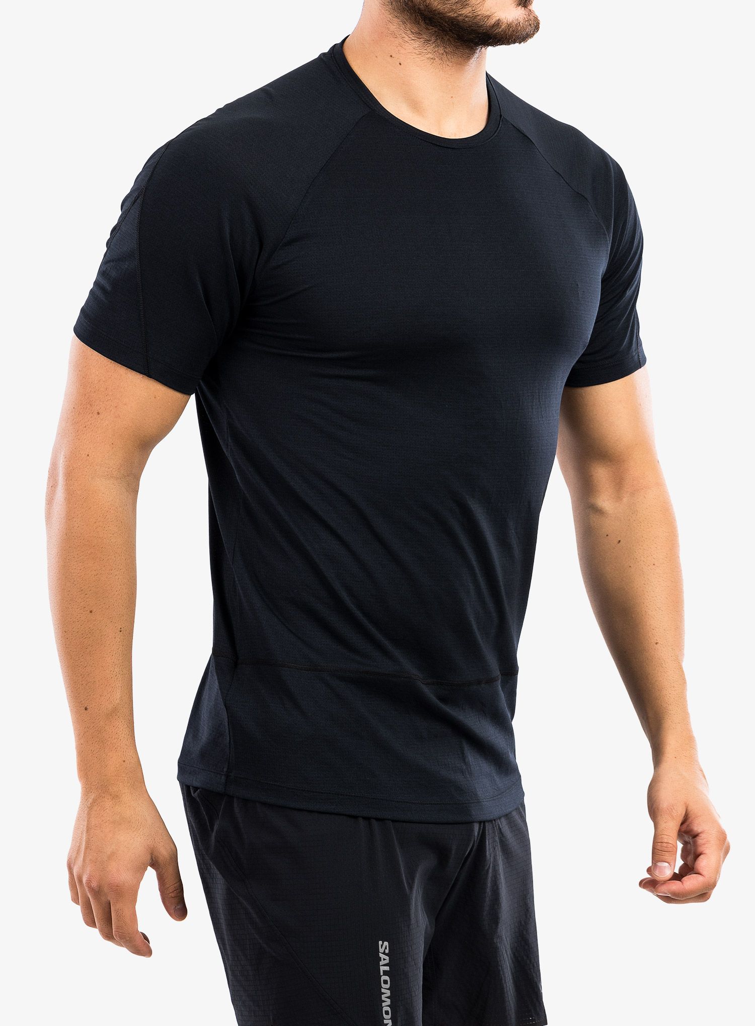 Футболка для бігу Salomon Cross Run SS Tee - deep black