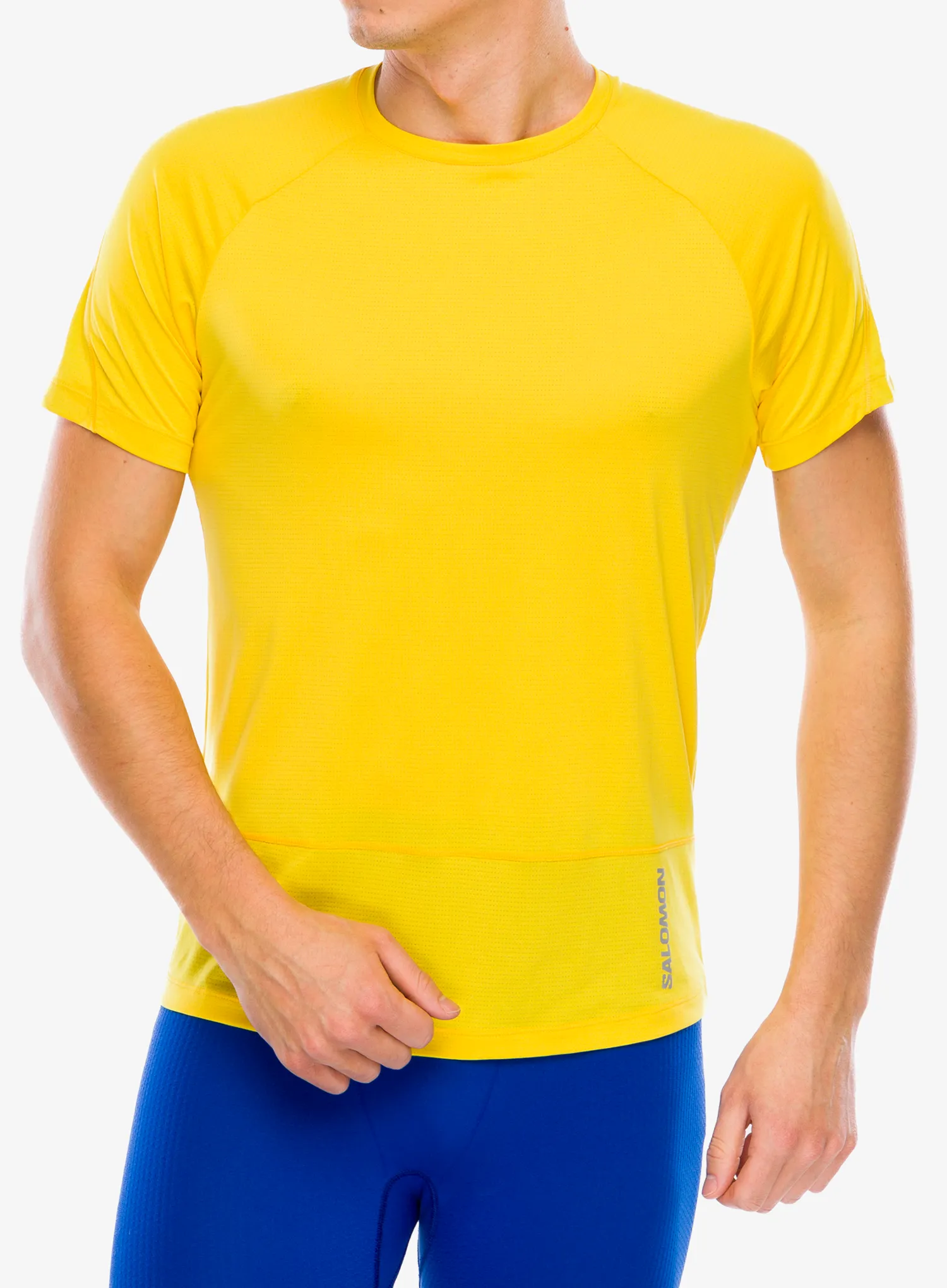 Футболка для бігу Salomon Cross Run SS Tee - lemon