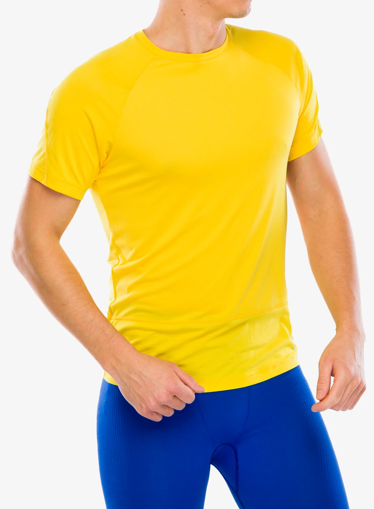 Футболка для бігу Salomon Cross Run SS Tee - lemon