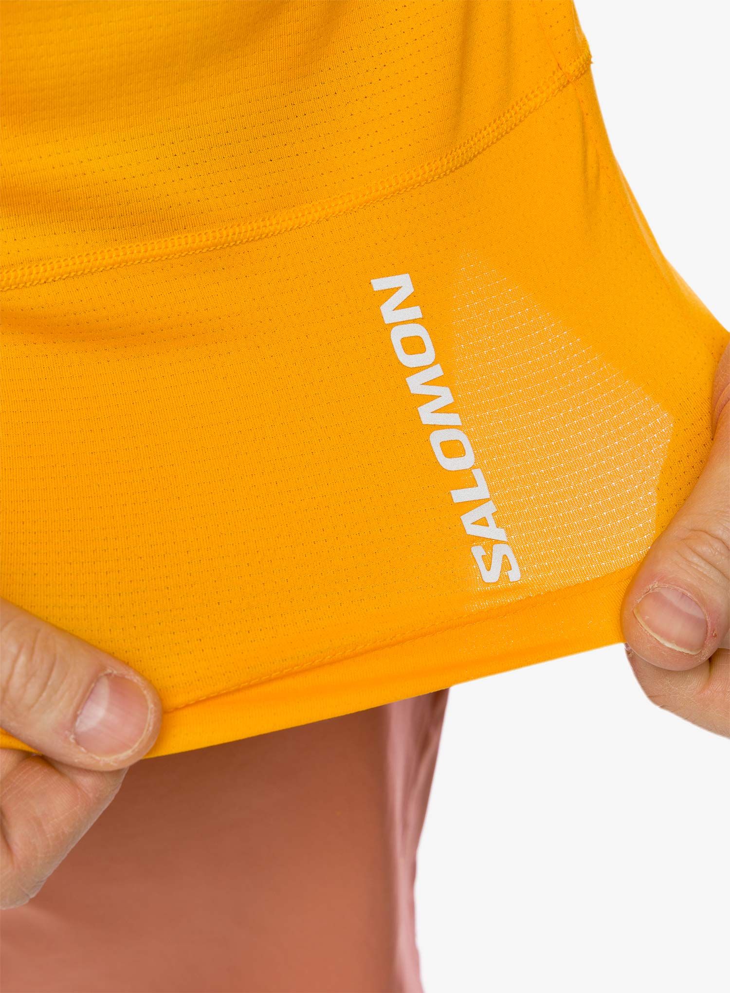 Футболка для бігу Salomon Cross Run S/S Tee - zinnia