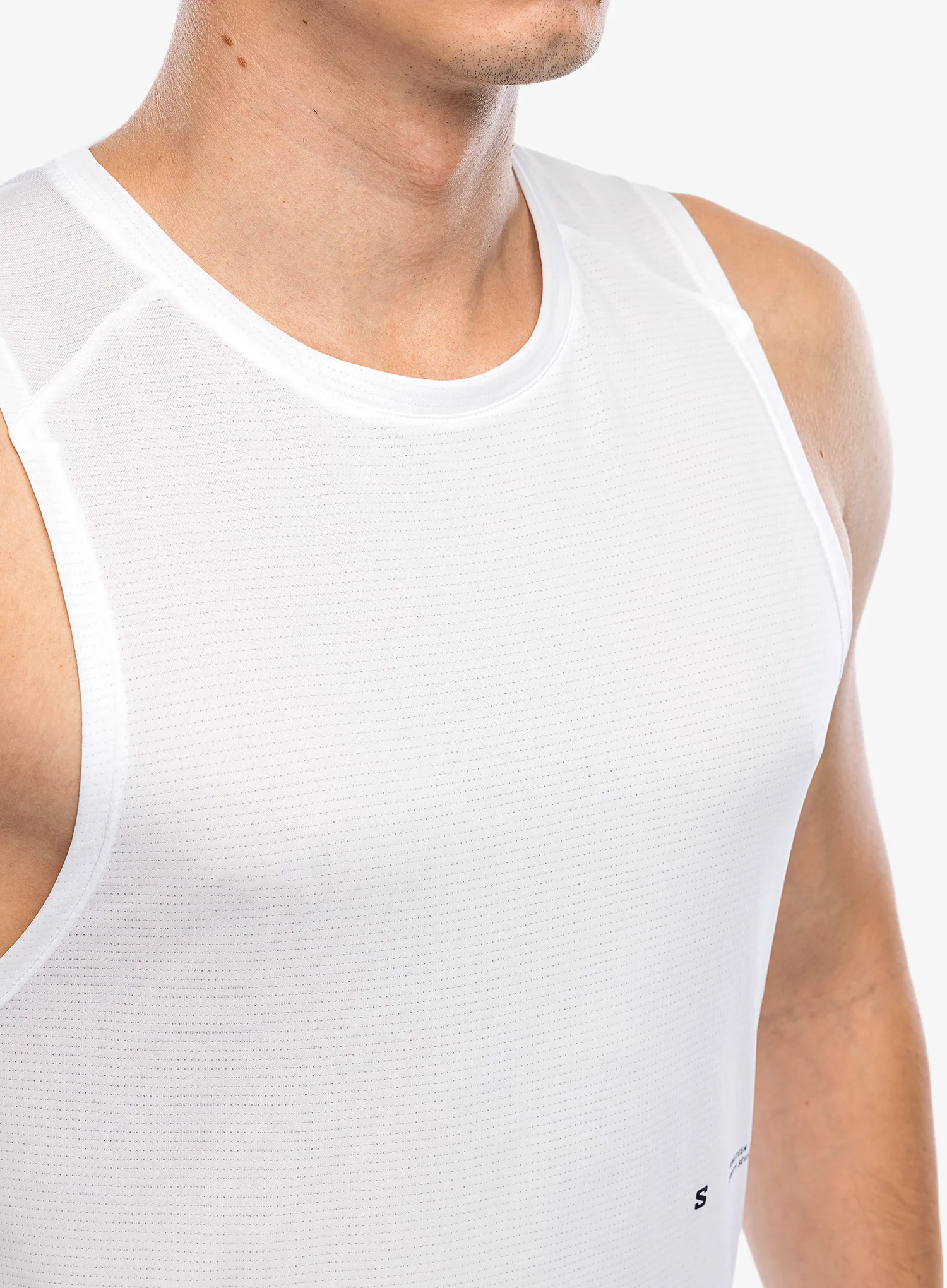 Футболка для бігу Salomon Cross Run Tank GFX - white