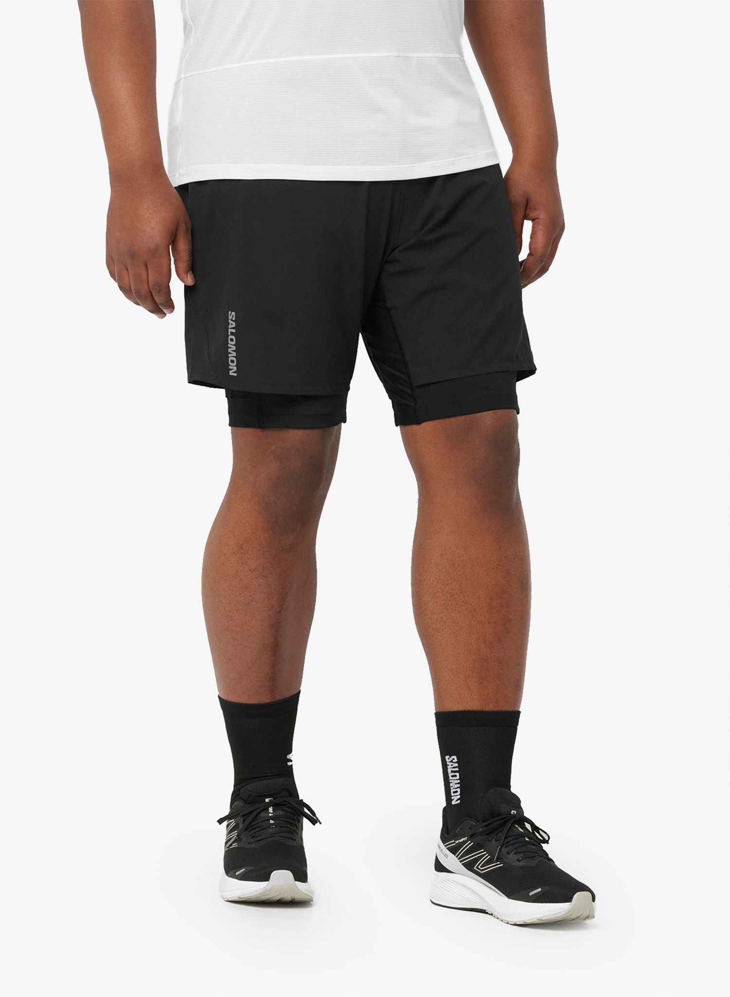 Шорти для бігу Salomon Cross Tw Shorts - deep black