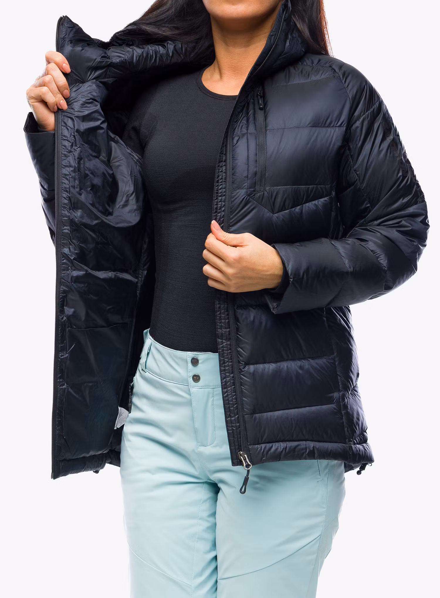 Куртка утеплена жіноча Salomon Elixir Down Parka - deep black