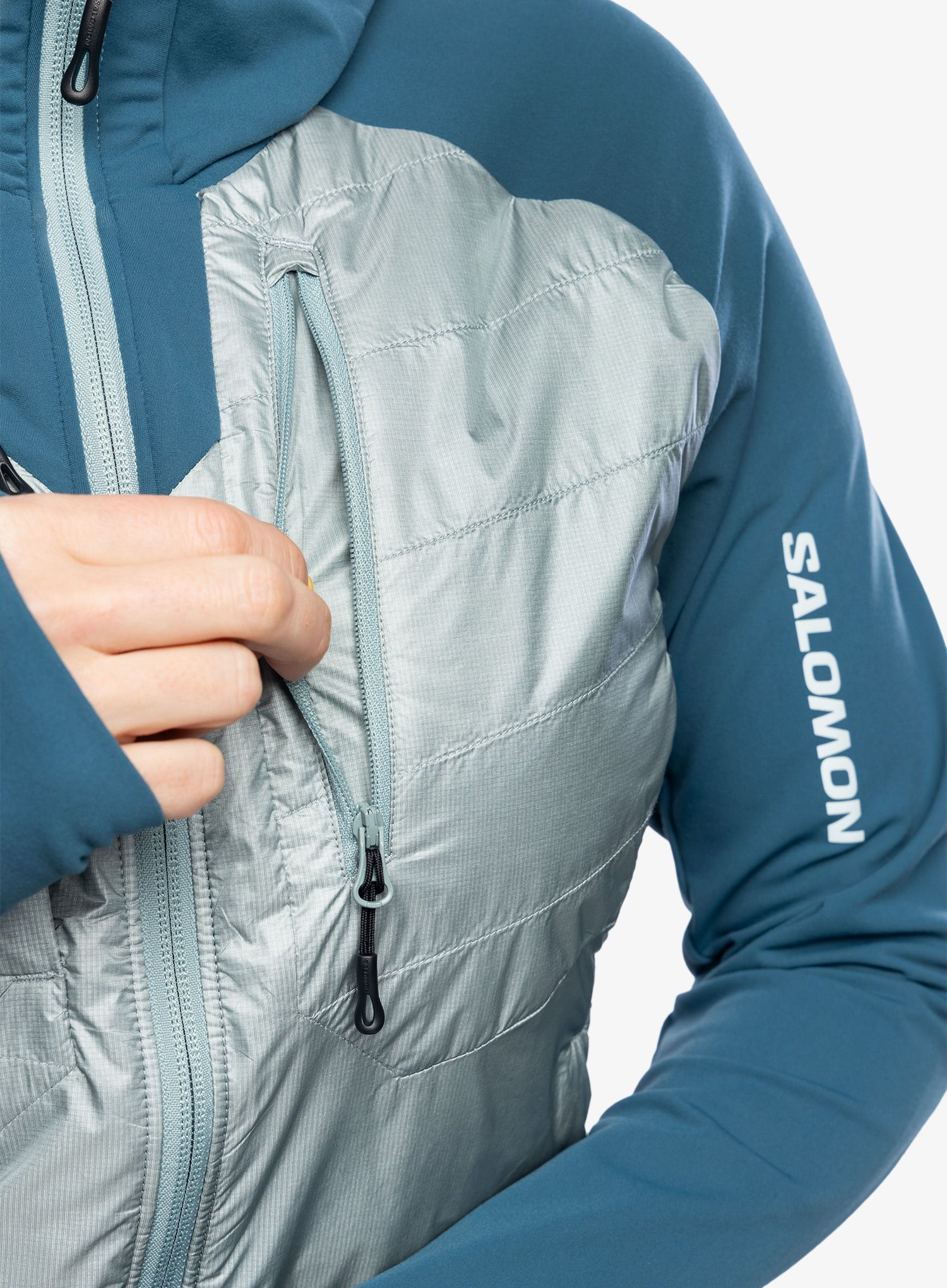 Куртка гібридна жіноча Salomon Elixir Hybrid HD Insul - deep dive
