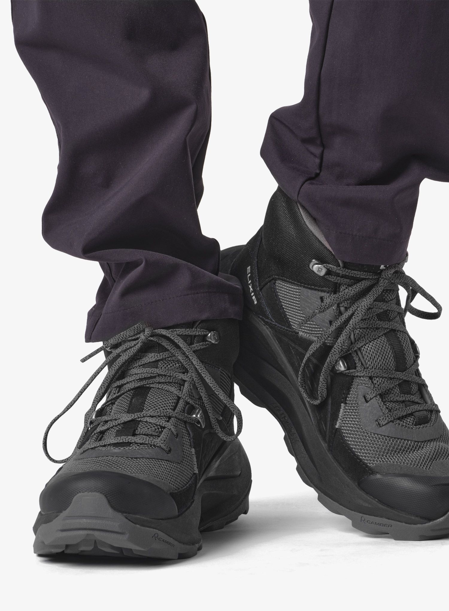 Черевики GORE-TEX Salomon Elixir Mid GTX - black/magnet/qush