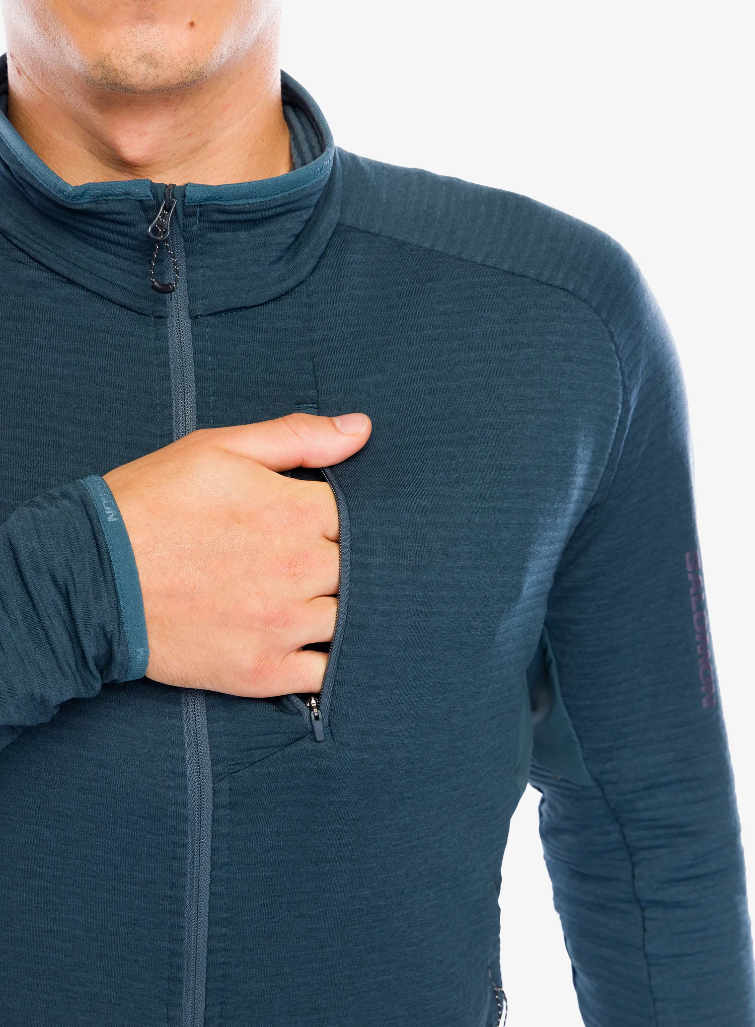 Кофта на замку Salomon Essential Ltwarm FZ - midnight navy