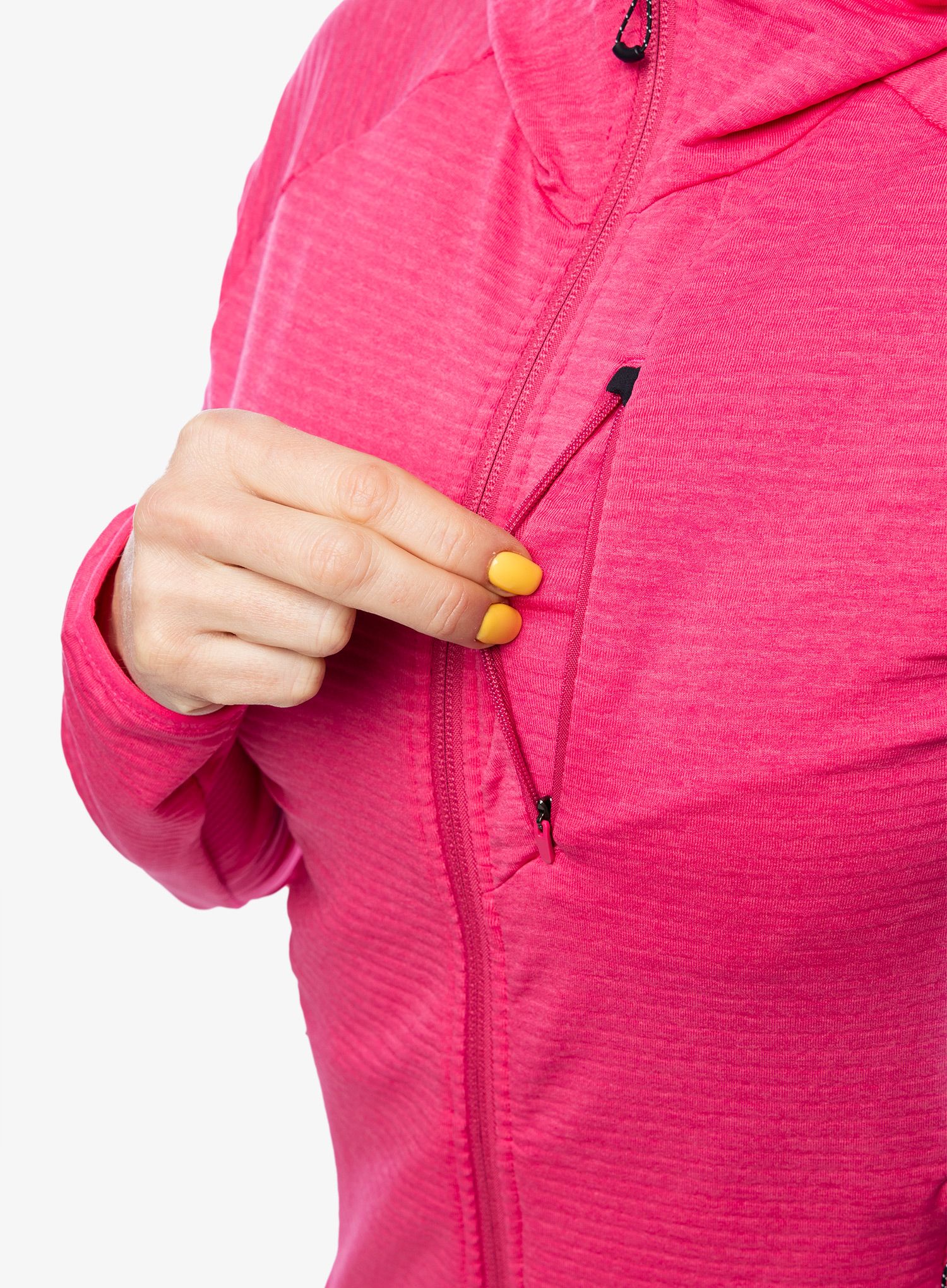 Кофта на замку жіноча Salomon Essential Ltwarm FZ HD - beetroot purple