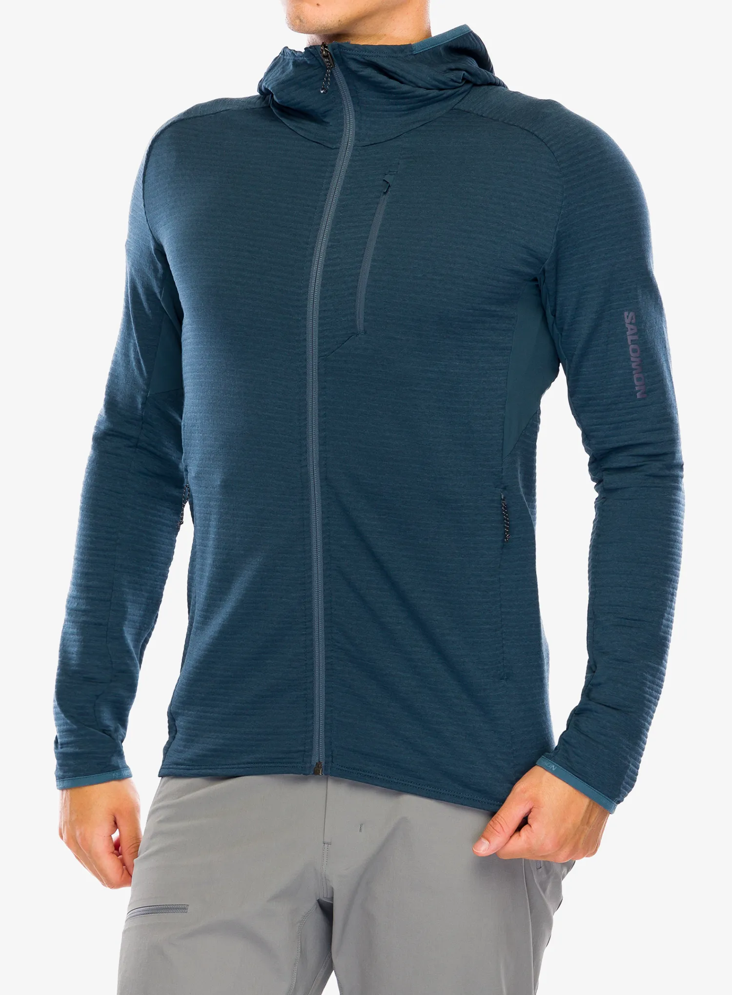 Кофта з каптуром Salomon Essential Ltwarm HD - midnight navy
