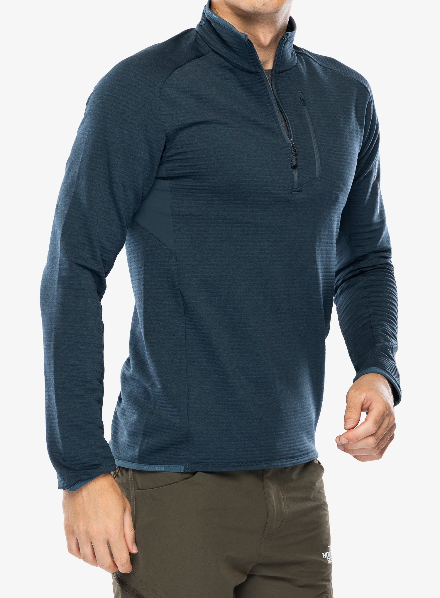 Кофта флісова Salomon Essential Ltwarm HZ - midnight navy