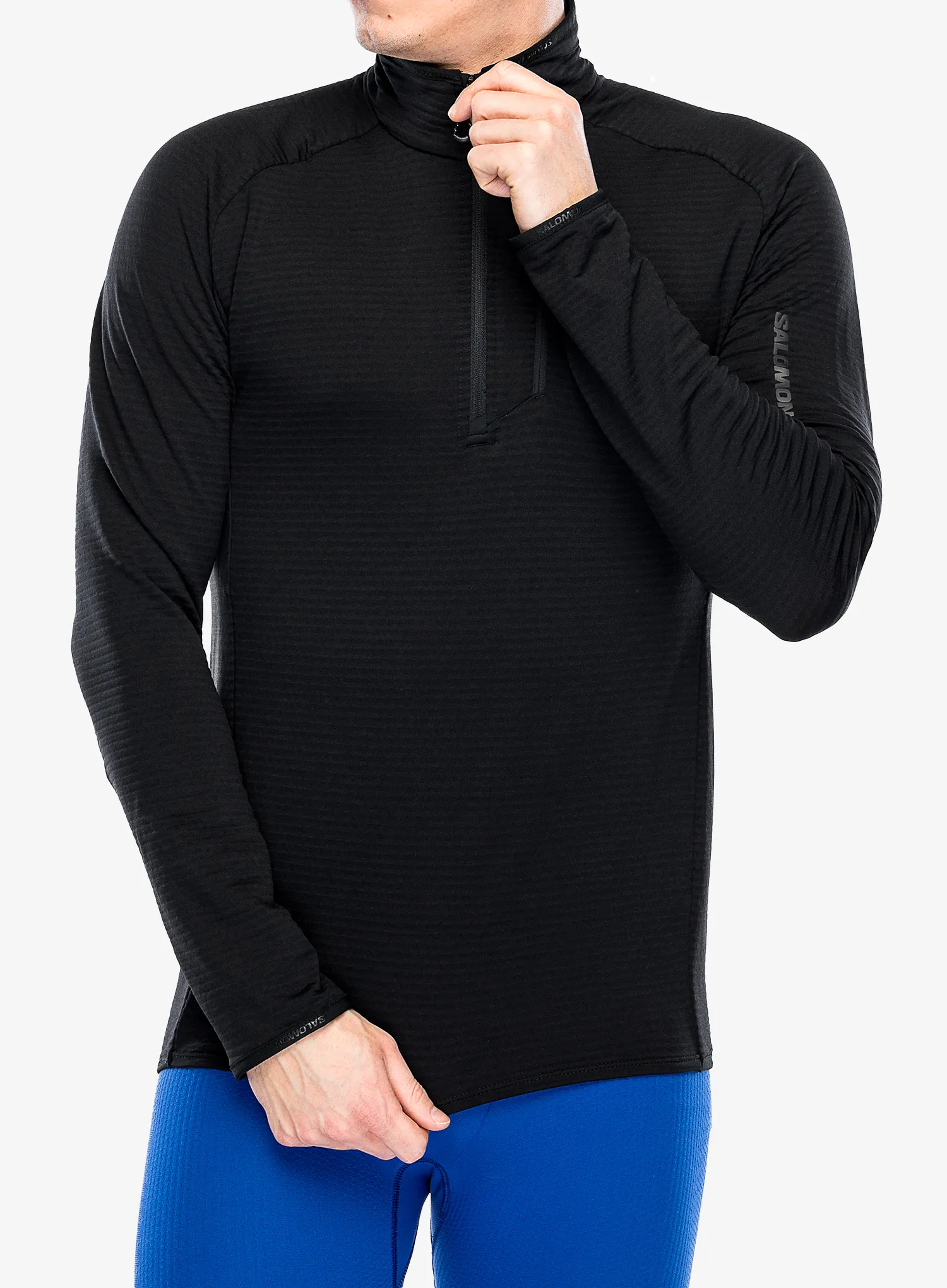 Кофта без каптура Salomon Essential Ltwarm Hz - deep black