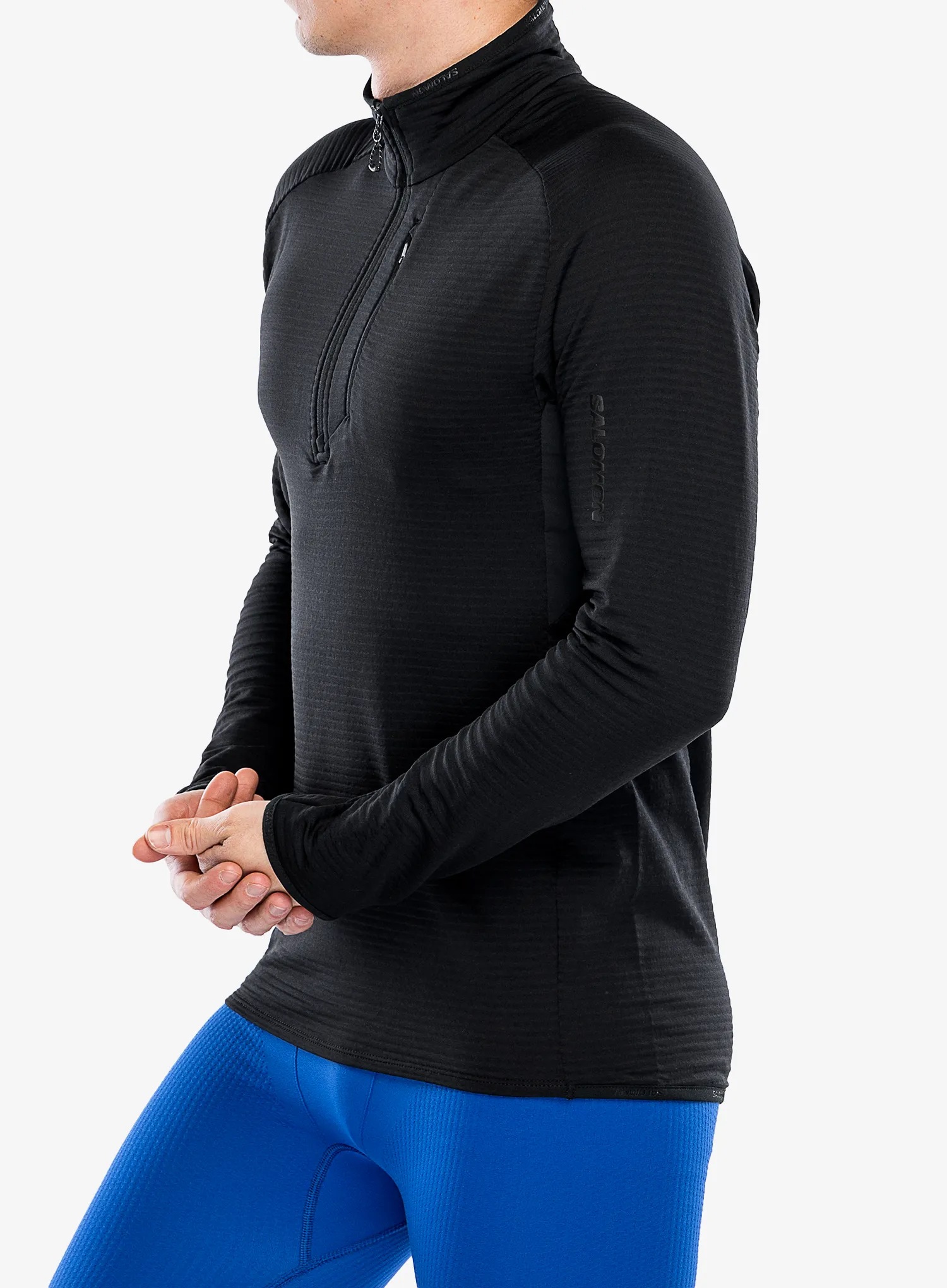 Кофта без каптура Salomon Essential Ltwarm Hz - deep black