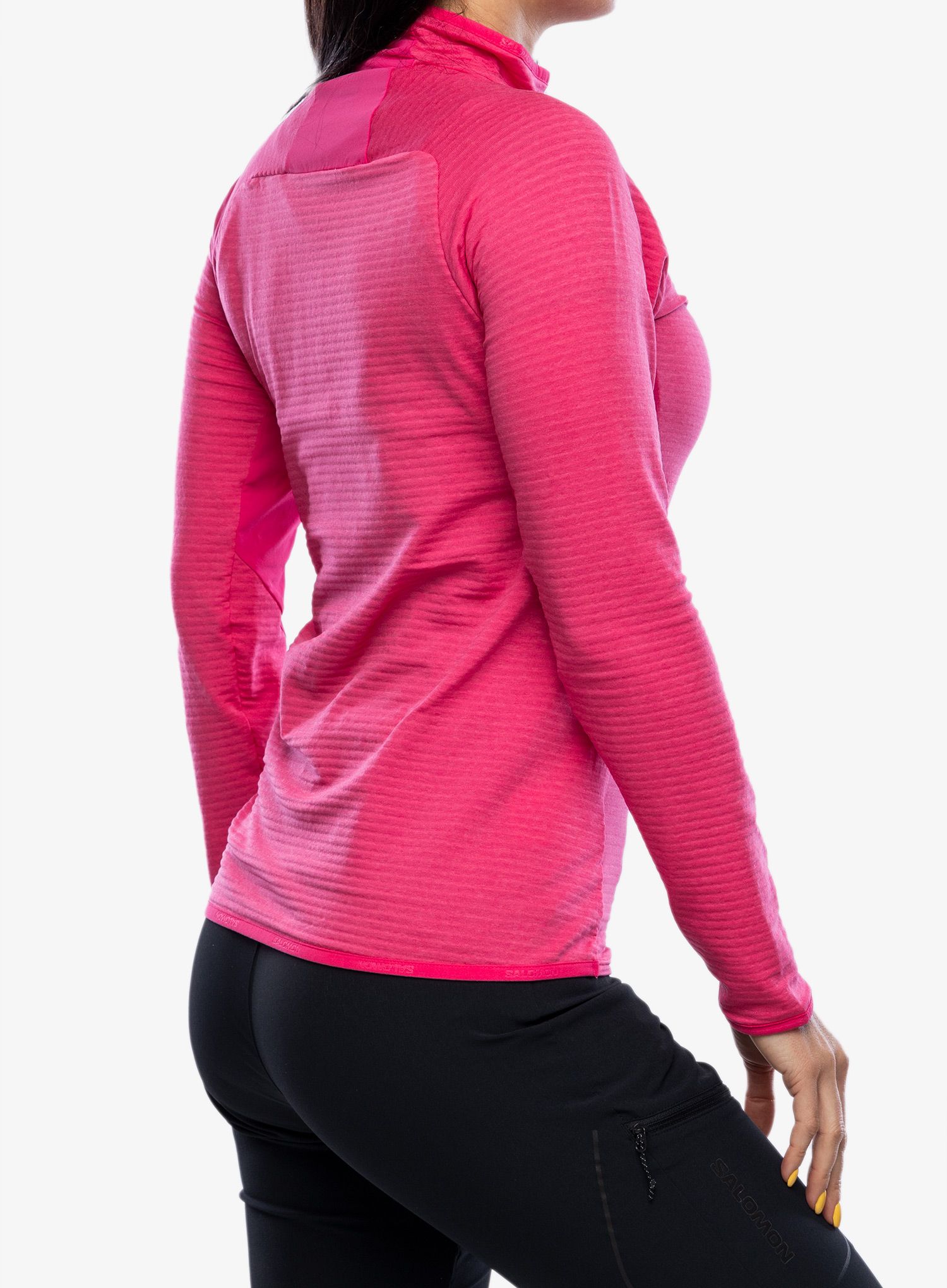 Кофта на блискавці жіноча Salomon Essential Ltwarm HZ - beetroot purple