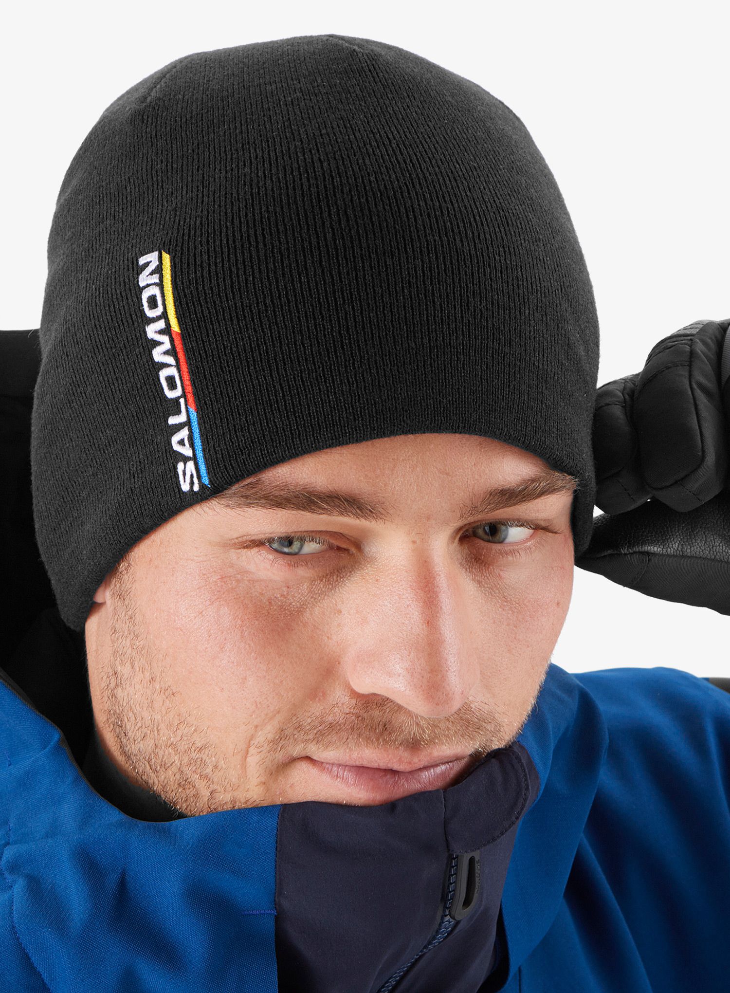 Шапка зимова Salomon Graphic Beanie - deep black