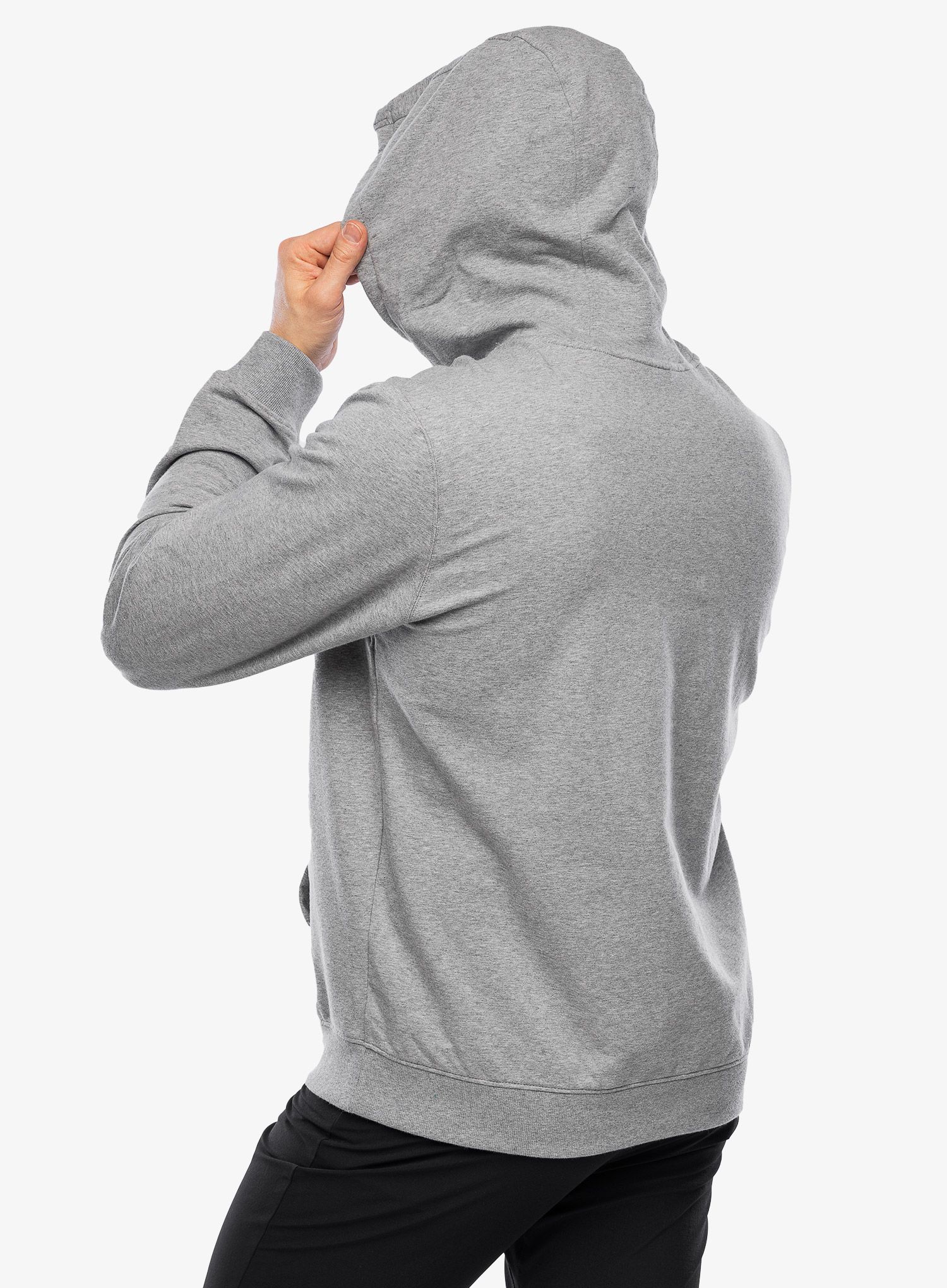 Кофта з каптуром Salomon Graphic Pull Over HD - heather grey