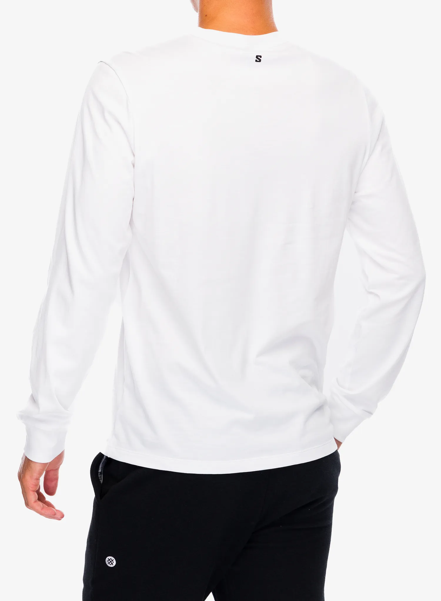 Футболка з довгими рукавами Salomon Logo Perf L/S Tee - white