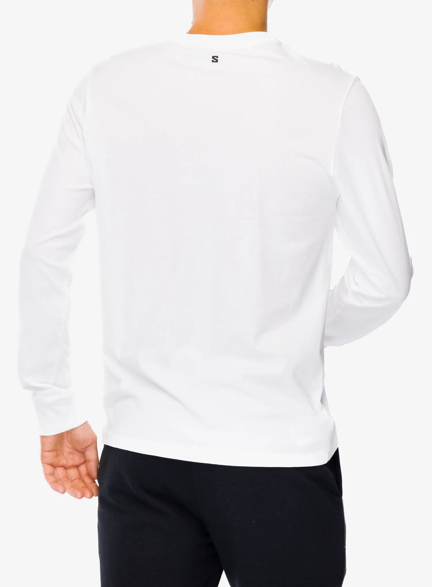 Футболка з довгими рукавами Salomon Logo Perf L/S Tee - white